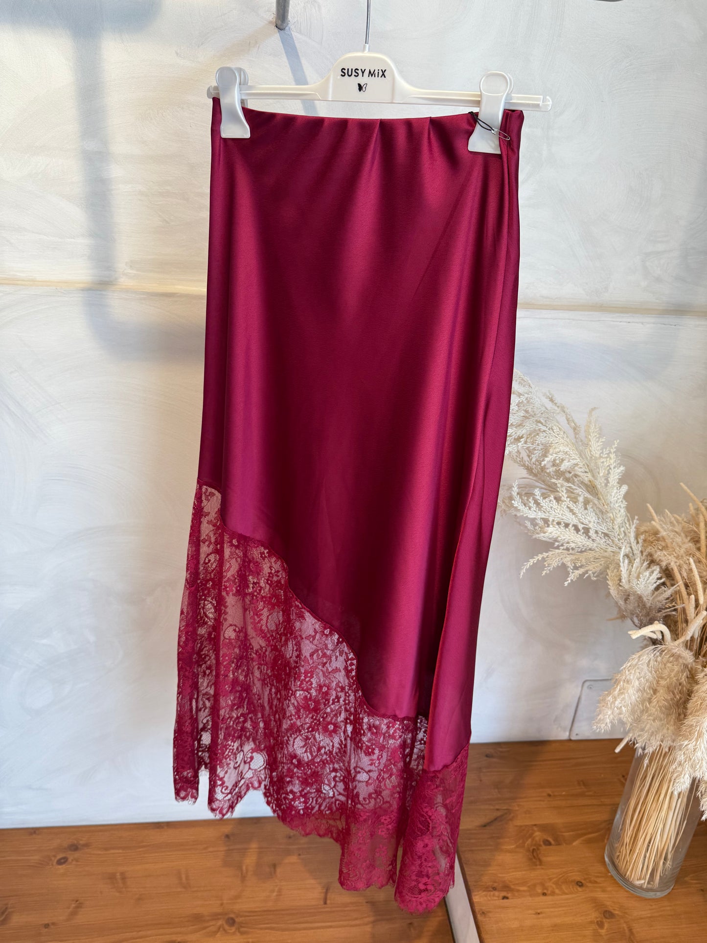 Gonna Satin Pizzo | più colori - MARYGIÒ