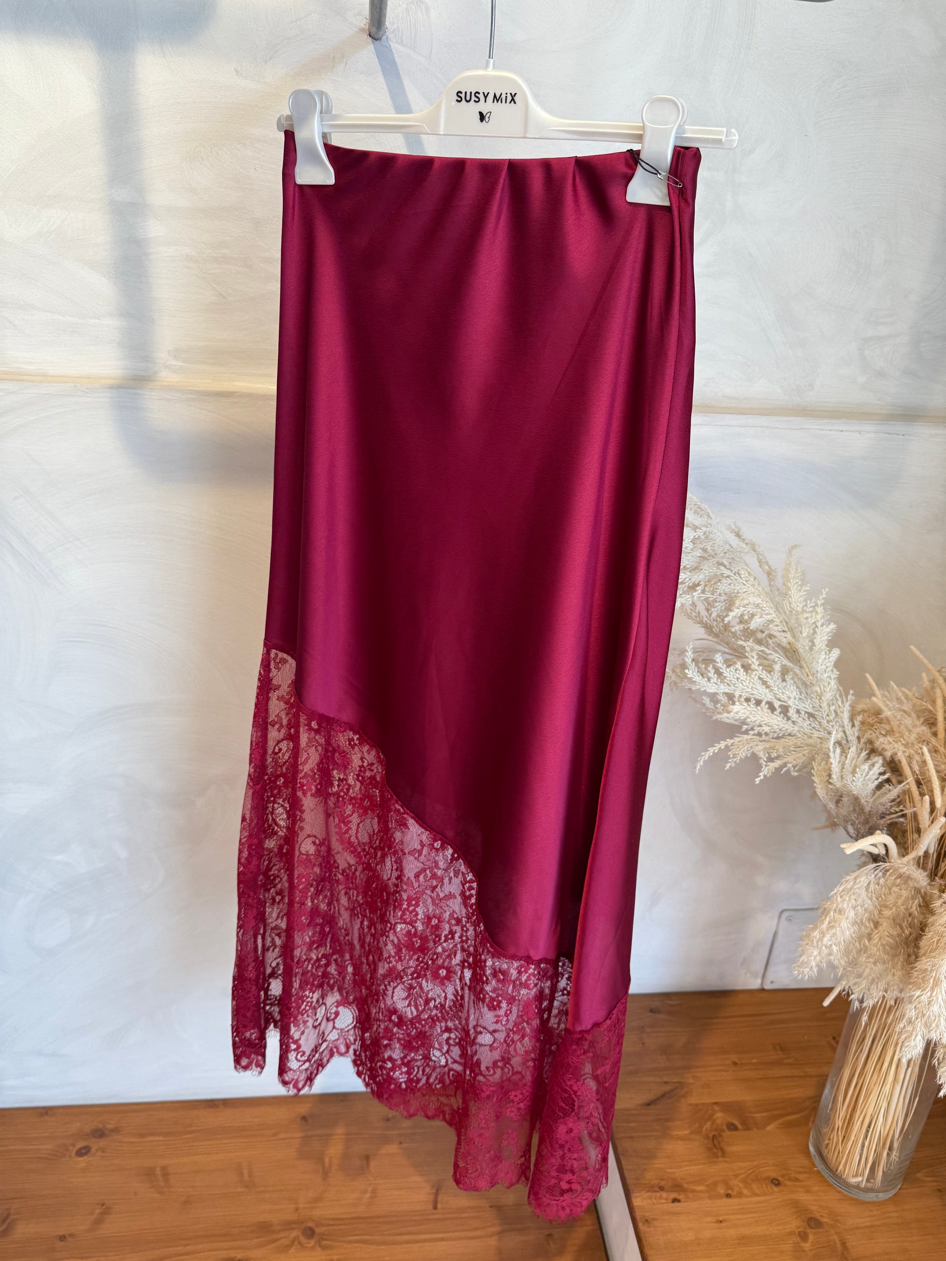 Gonna Satin Pizzo | più colori - MARYGIÒ
