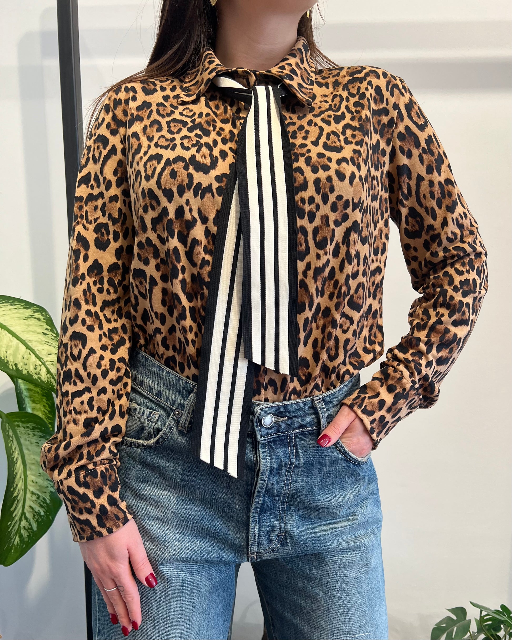 CAMICIA MACULATA CON CRAVATTA - TENSIONE IN - MARYGIÒ