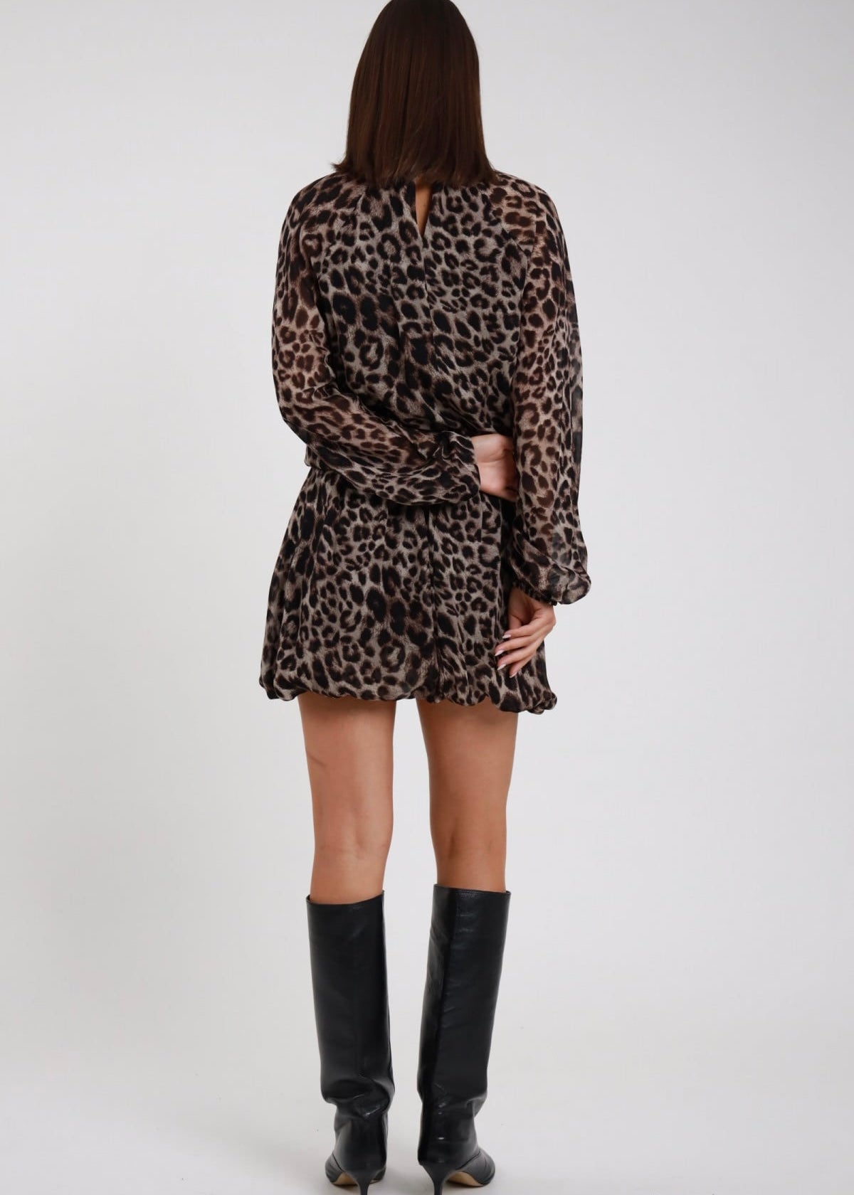 Abito animalier Nero - Susy Mix - MARYGIÒ