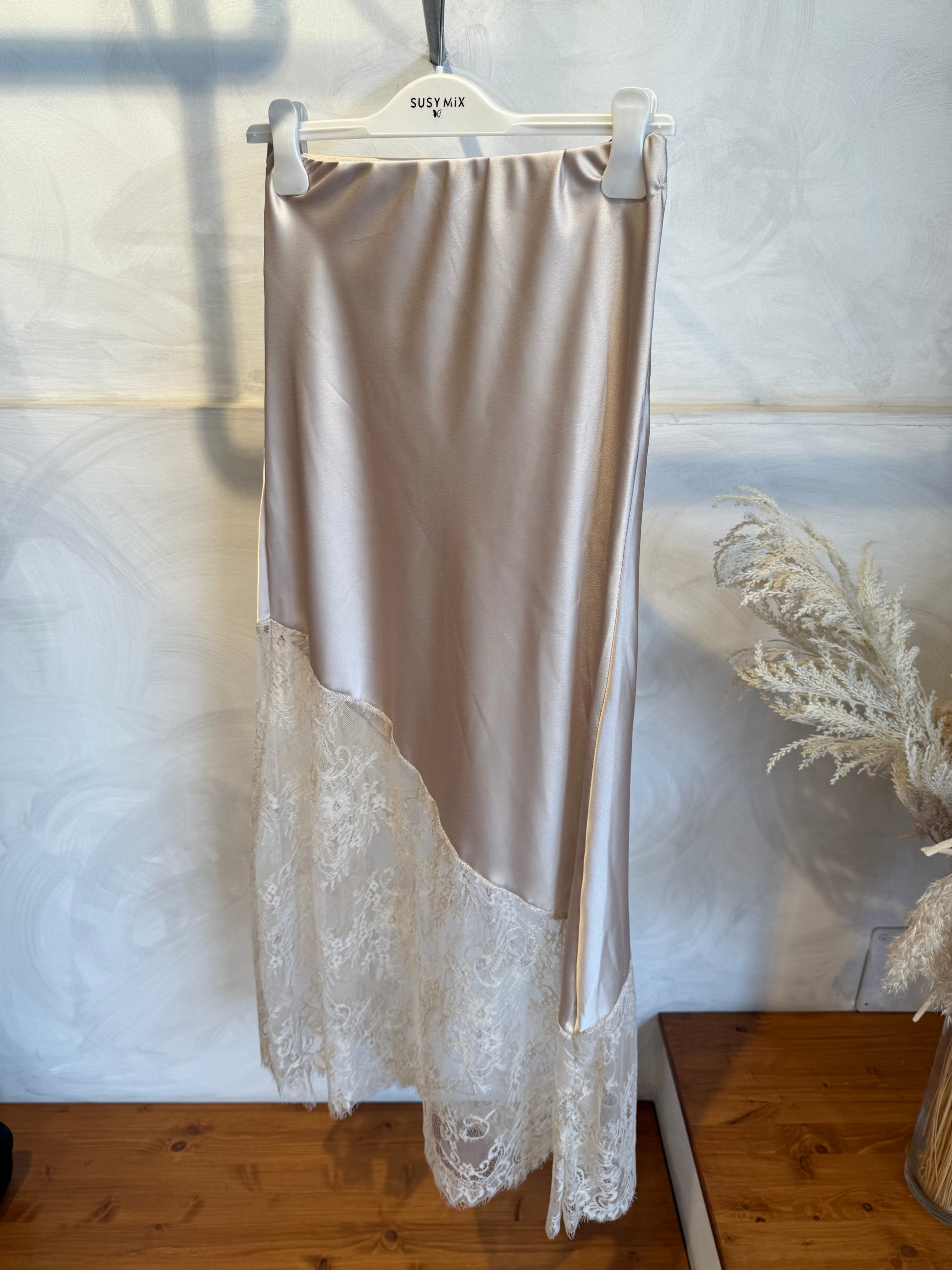 Gonna Satin Pizzo | più colori - MARYGIÒ