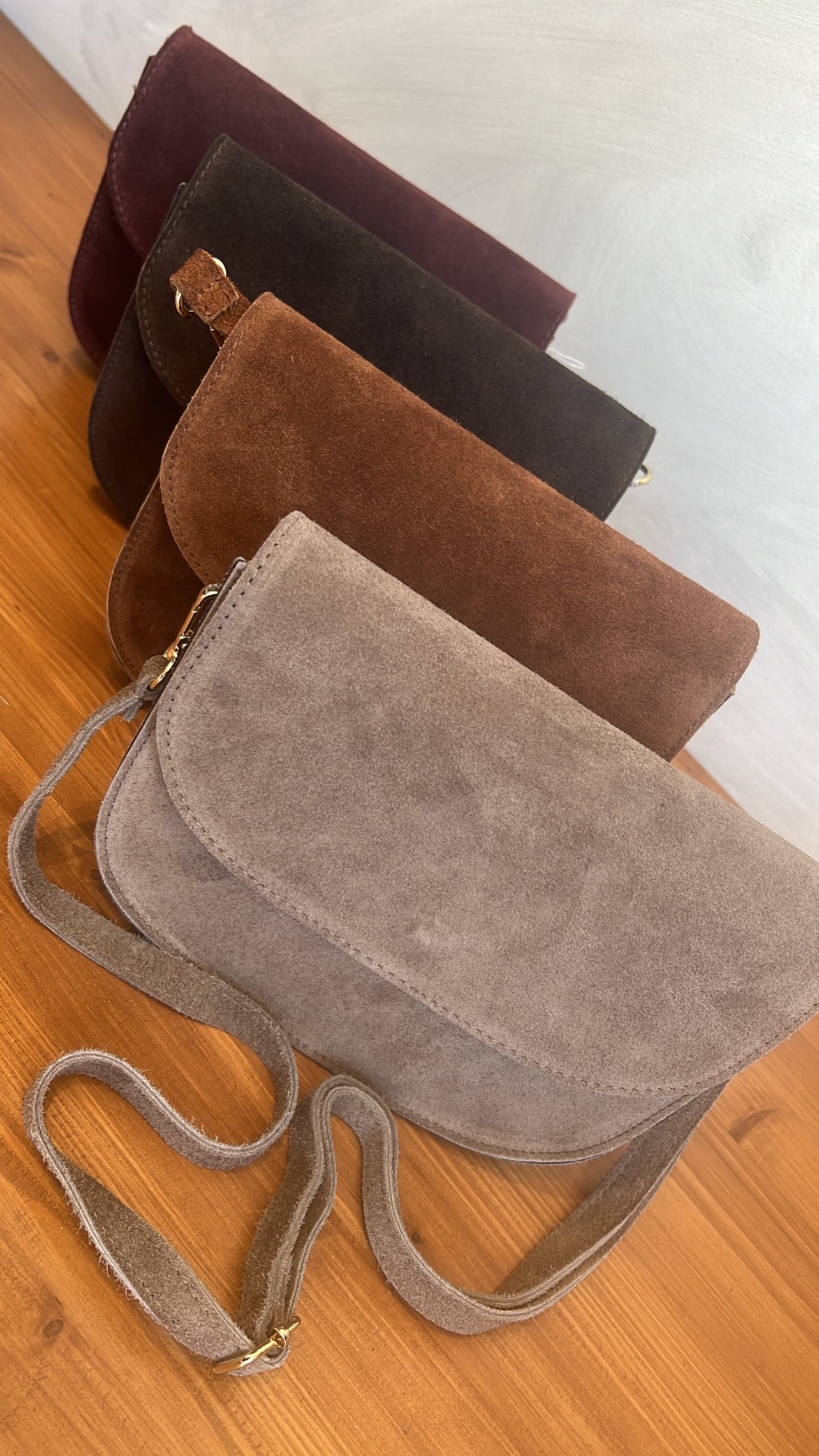 BORSA ARIEL IN SUEDE MARRONE - MARYGIÒ
