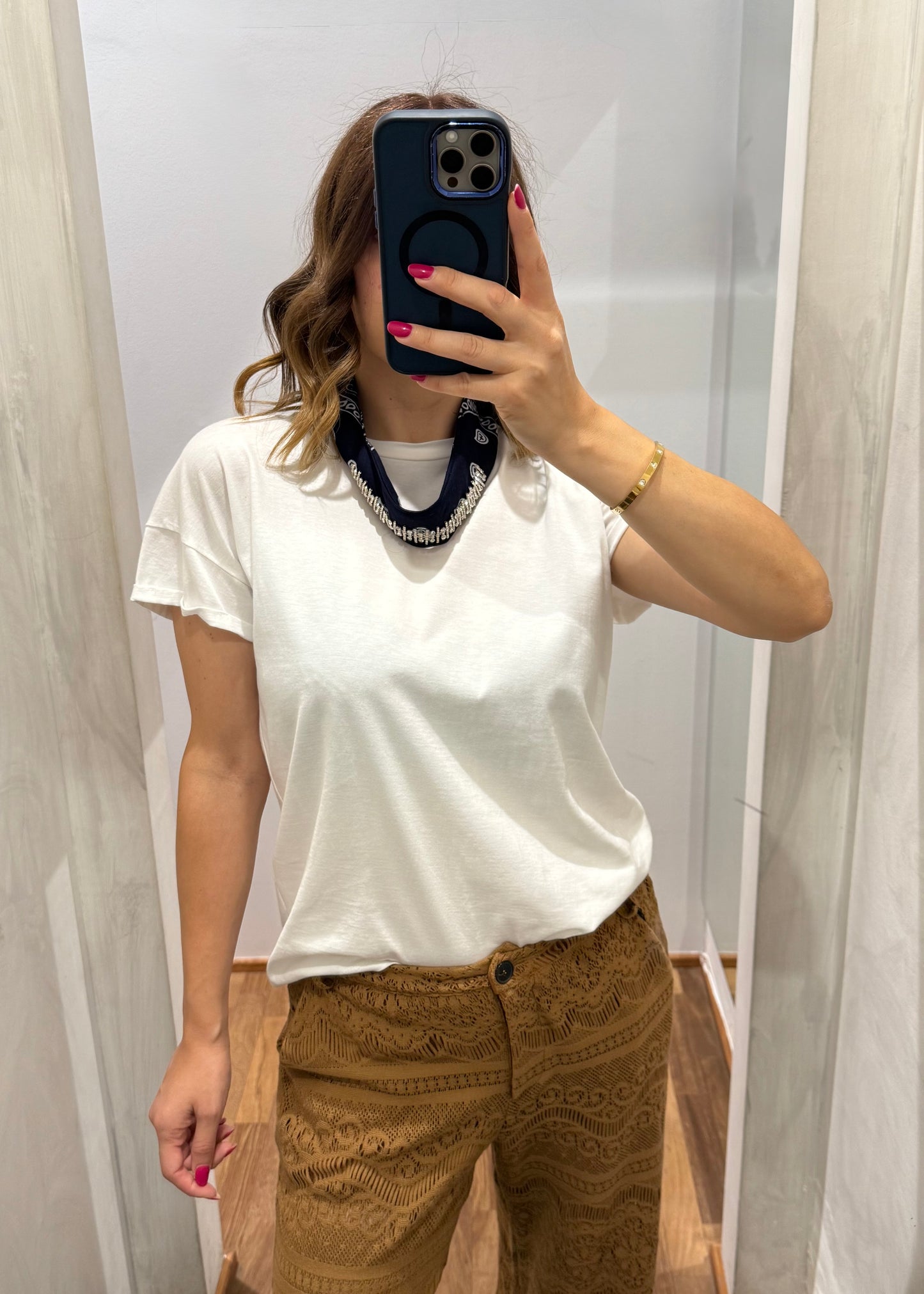 T-SHIRT FOULARD BANDANA E PIETRE - TENSIONE IN - MARYGIÒ