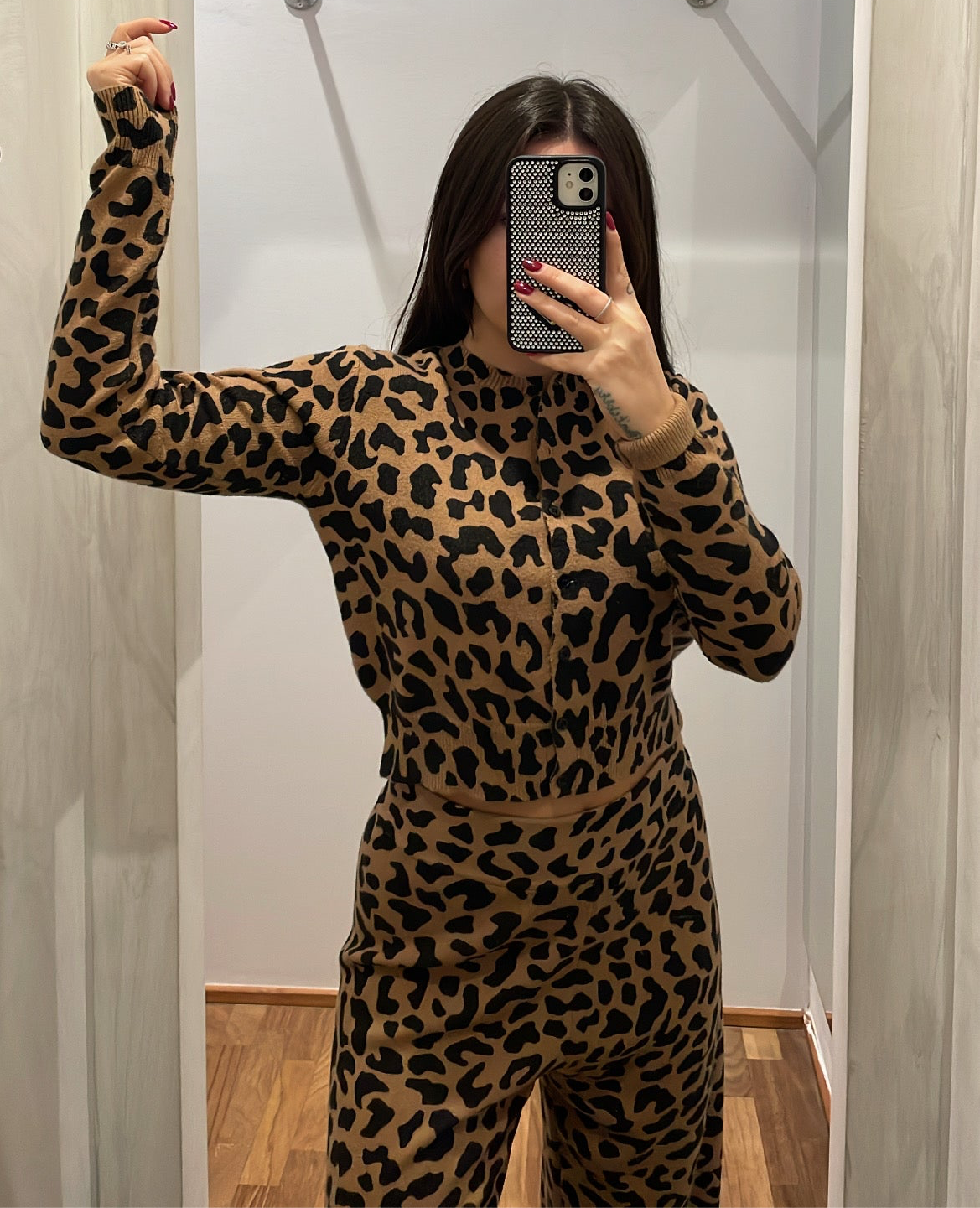 CARDIGAN MAGLIA ANIMALIER - TENSIONE IN - MARYGIÒ
