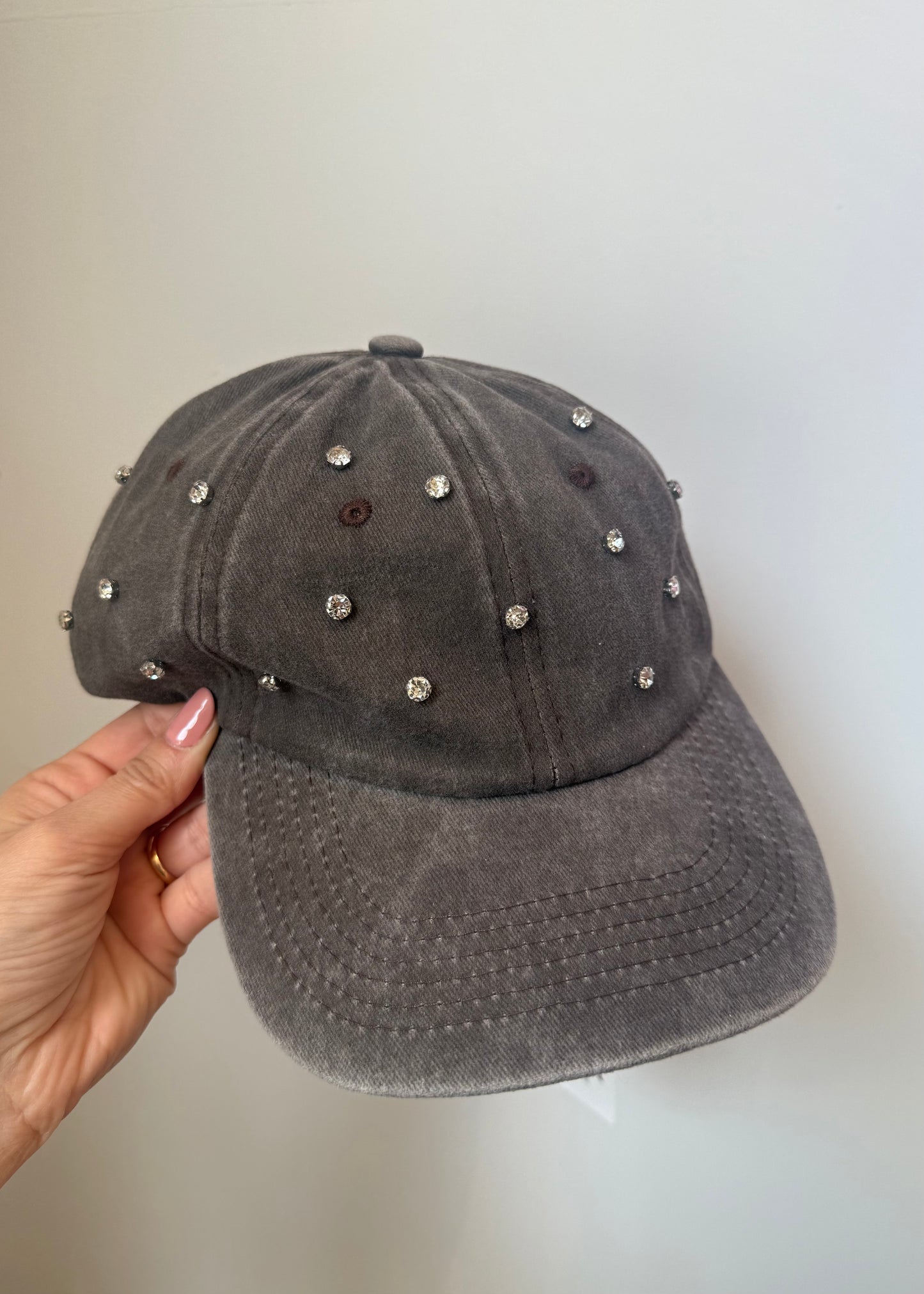 Cappello Baseball Denim e Strass