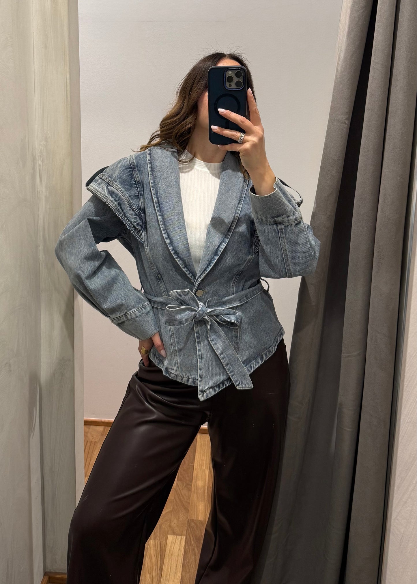 Giacca Denim con Cintura - SUSY MIX - MARYGIÒ