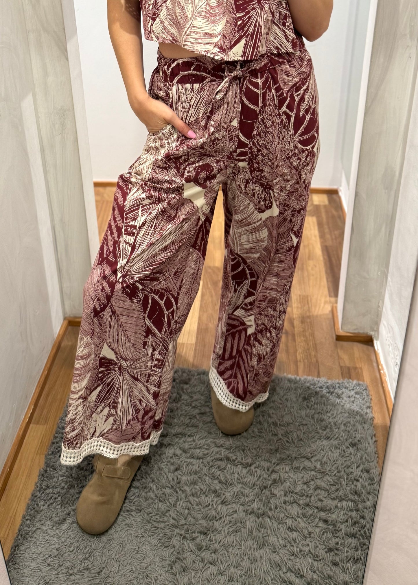 COMPLETO TOP E PANTALONE FANTASIA BATIK - SUSY MIX - MARYGIÒ