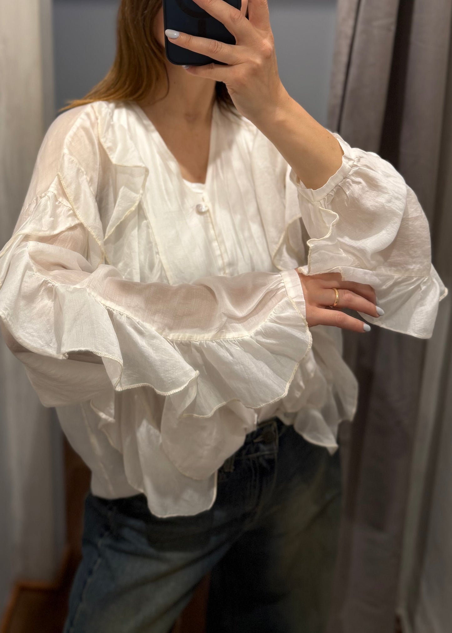 CAMICIA CON VOLANT (più colori) - SUSY MIX - MARYGIÒ