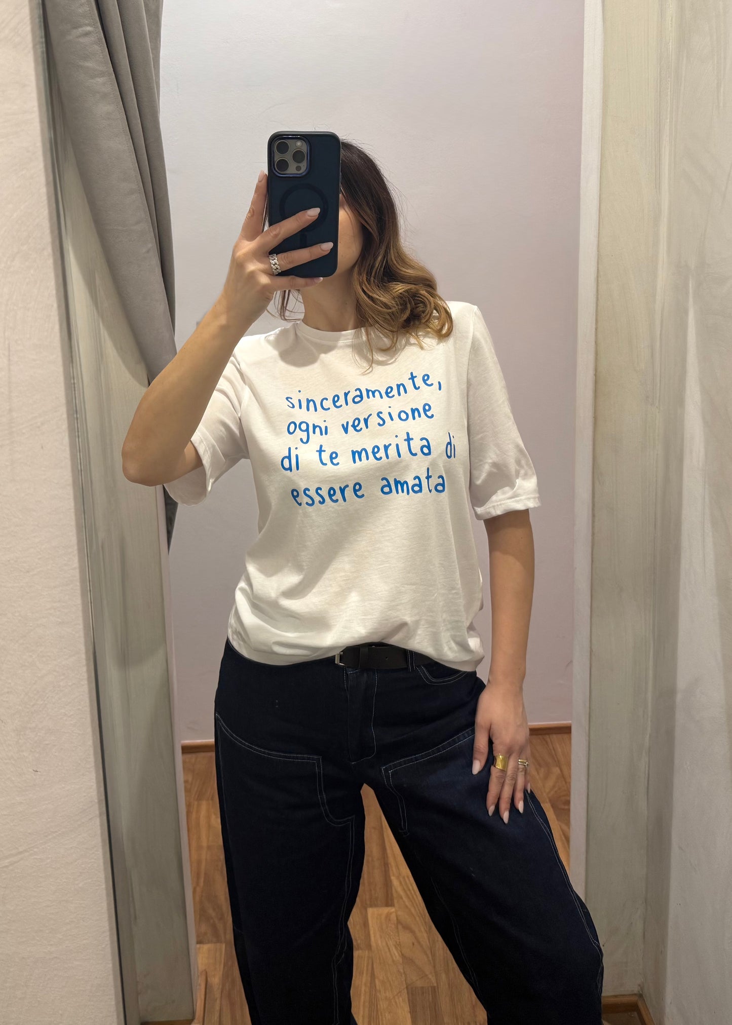 T-shirt “Sinceramente” con Spalline - SUSY MIX - MARYGIÒ