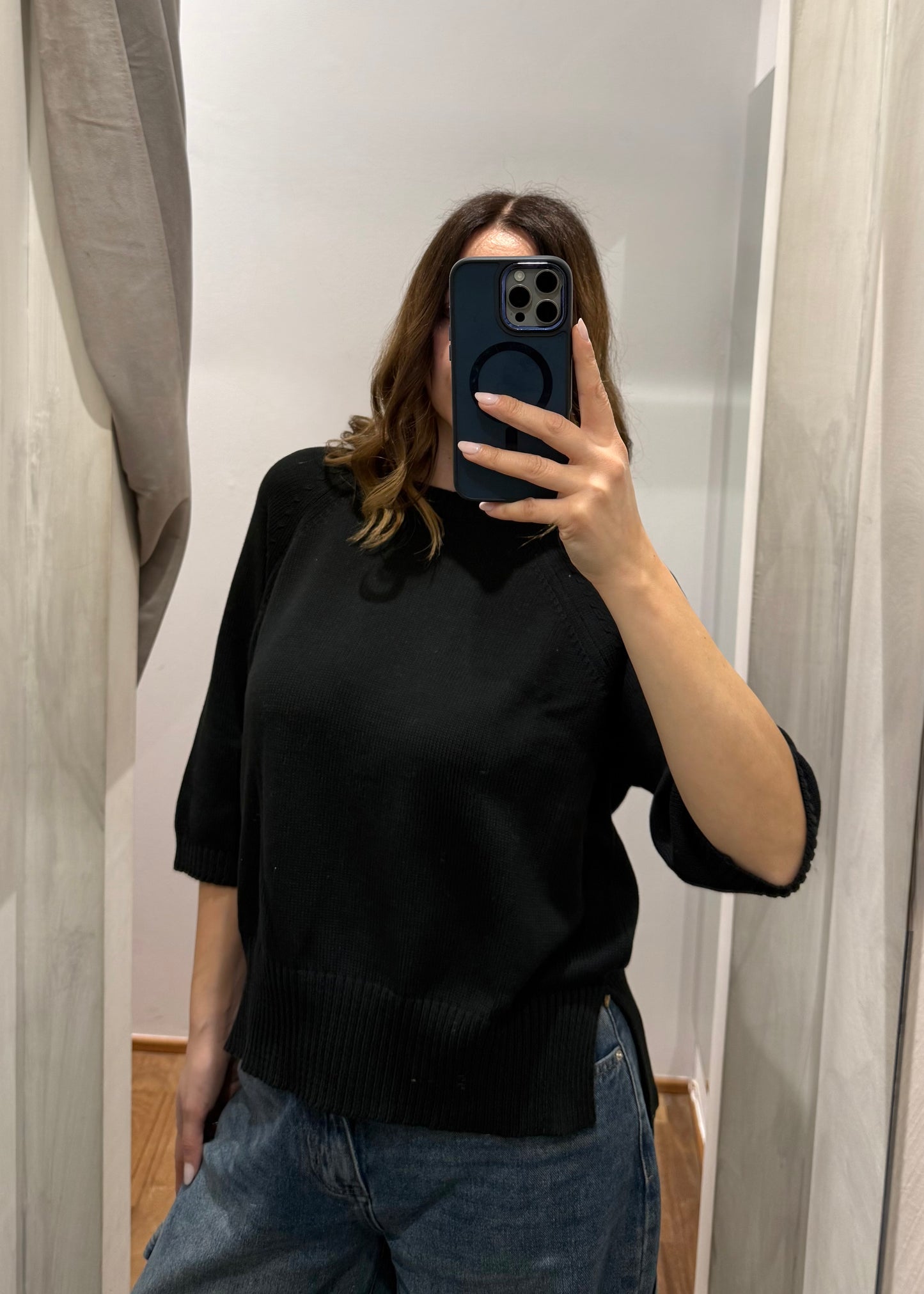 Maglia Paricollo Nera - SUSY MIX