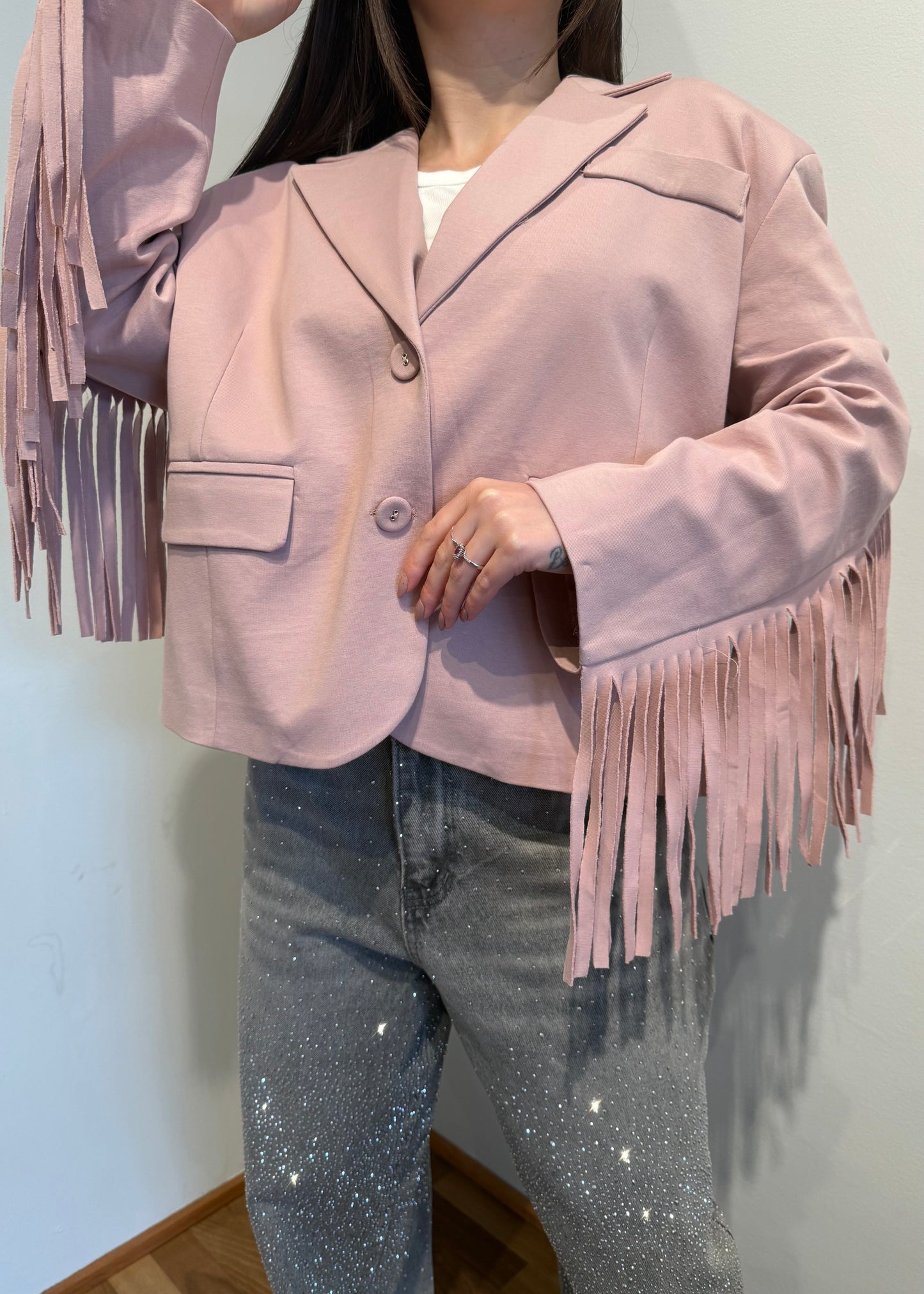 GIACCA FRANGE ROSA - SUSY MIX - MARYGIÒ