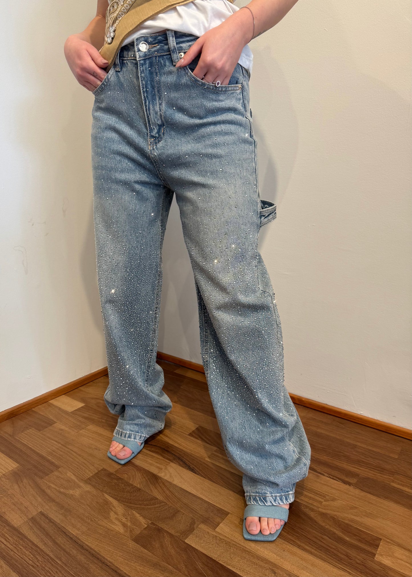 JEANS WORK STRASS (più colori) - SUSY MIX - MARYGIÒ