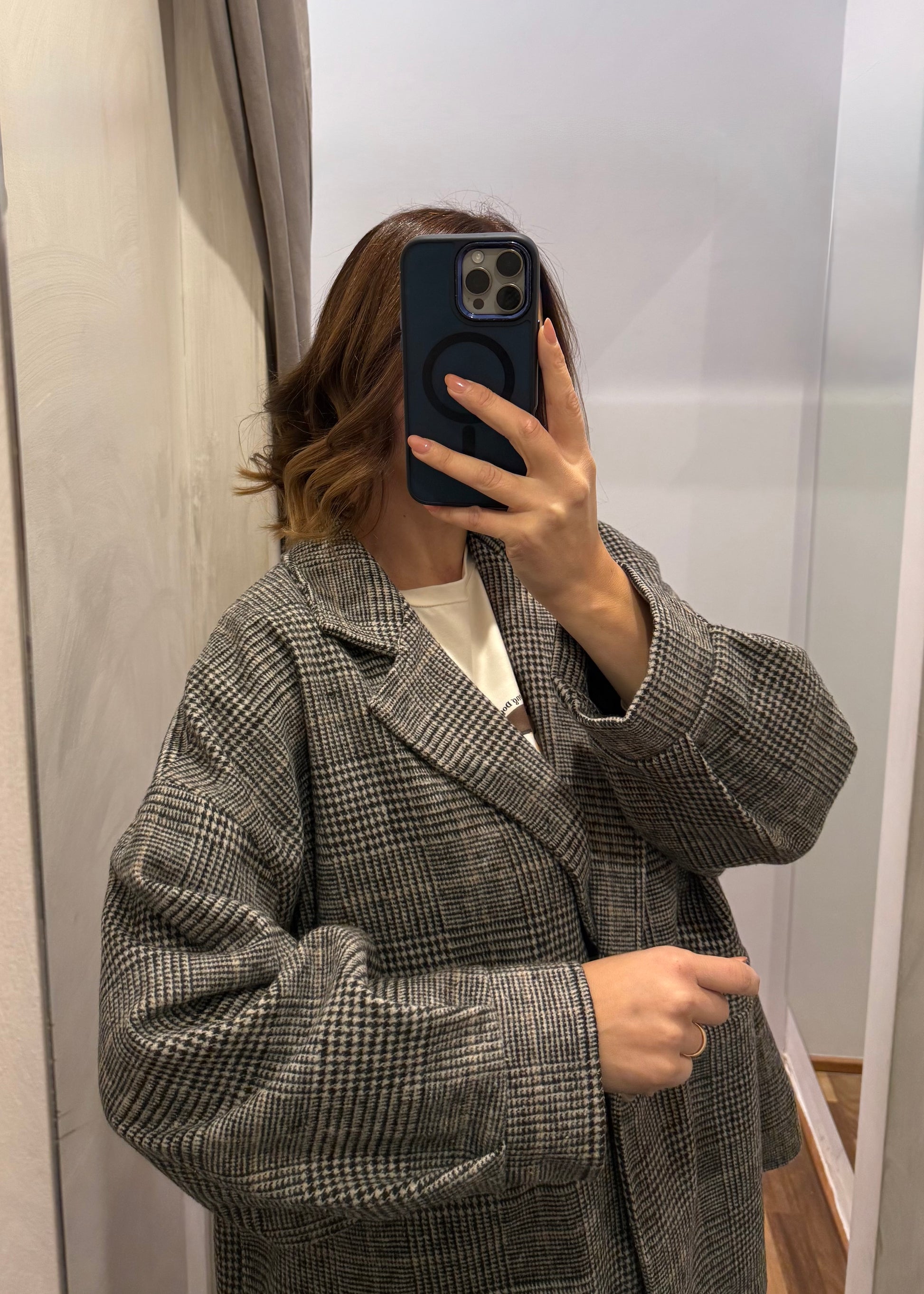 Giacca Cappotto Pied De Poule - MARYGIÒ