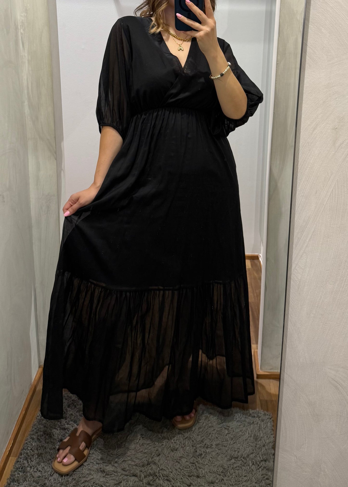 ABITO IN MUSSOLA NERO - SUSY MIX - MARYGIÒ