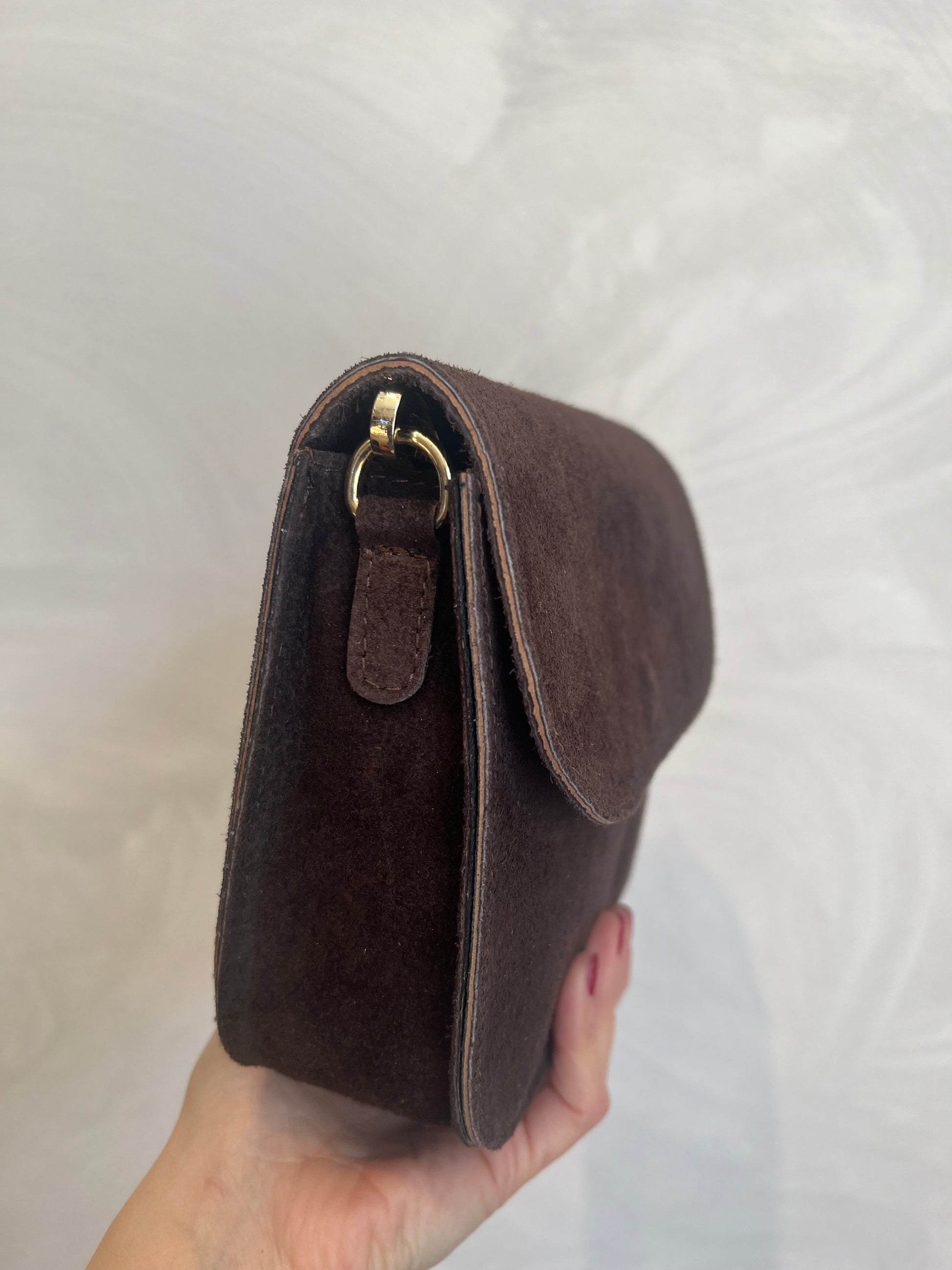 BORSA ARIEL IN SUEDE MARRONE - MARYGIÒ