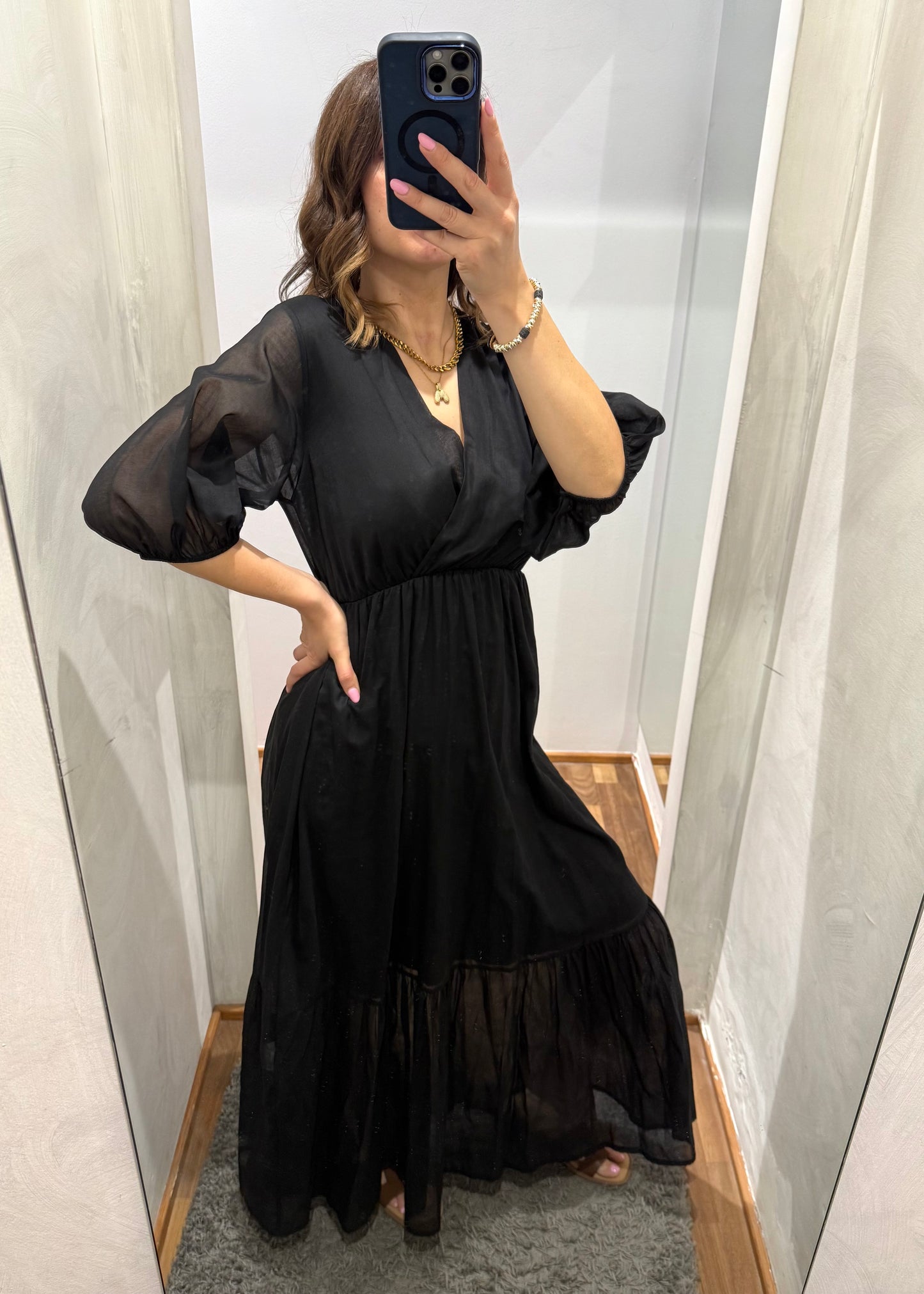 ABITO IN MUSSOLA NERO - SUSY MIX - MARYGIÒ