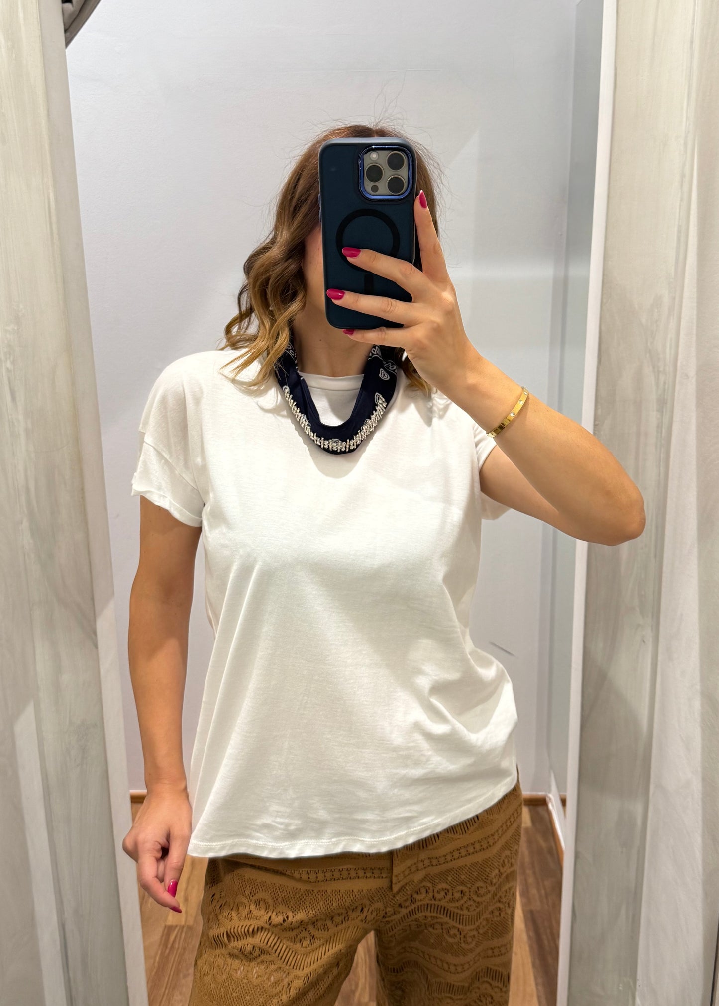 T-SHIRT FOULARD BANDANA E PIETRE - TENSIONE IN - MARYGIÒ