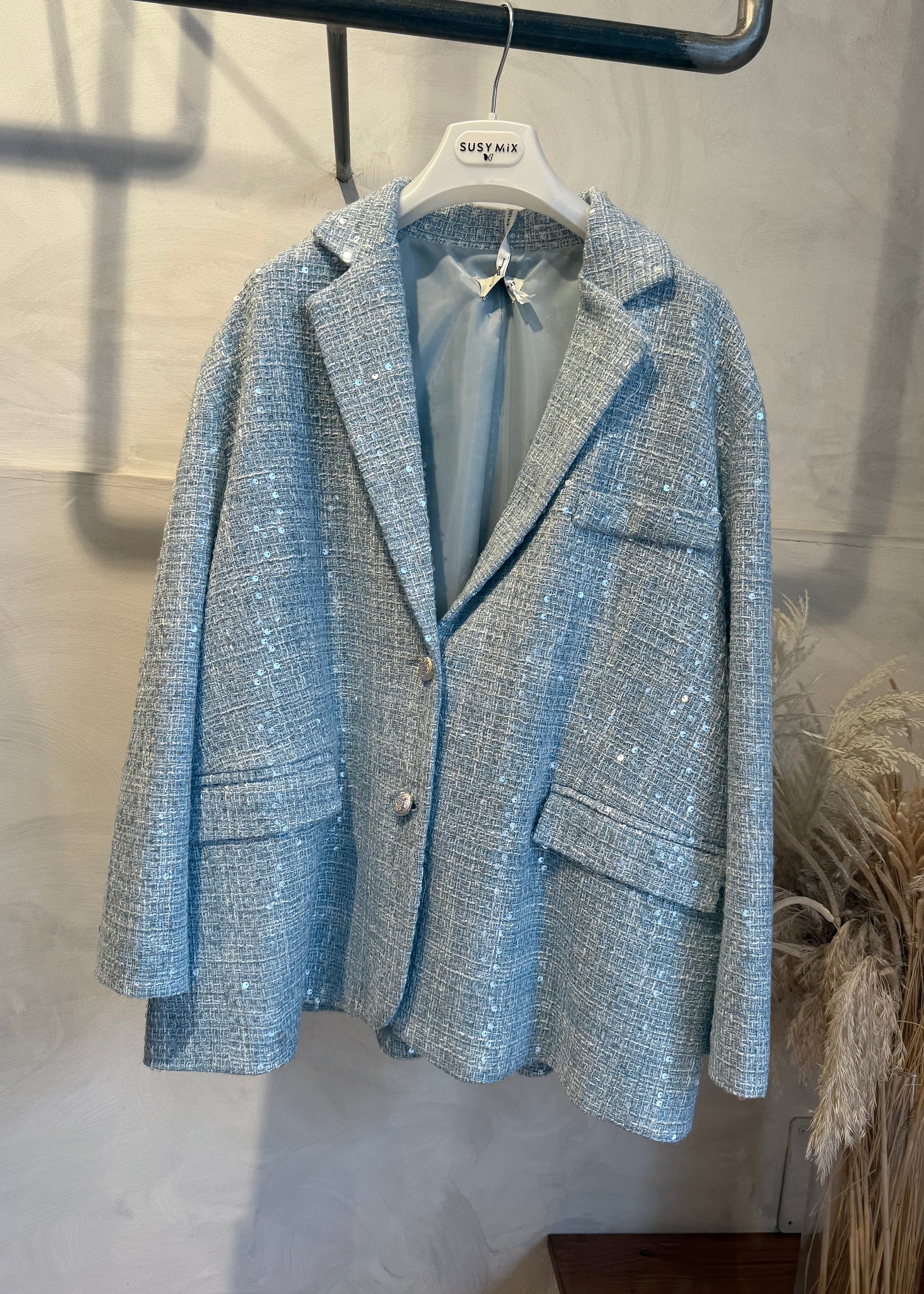 GIACCA TWEED CON PAILLETTES (più colori) - SUSYMIX - MARYGIÒ
