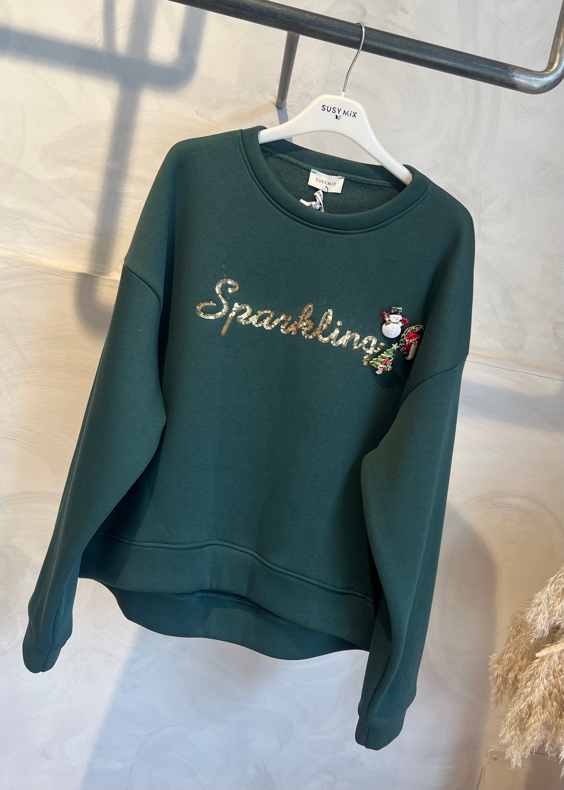 FELPA SPARKLING CON SPILLE - SUSY MIX - MARYGIÒ