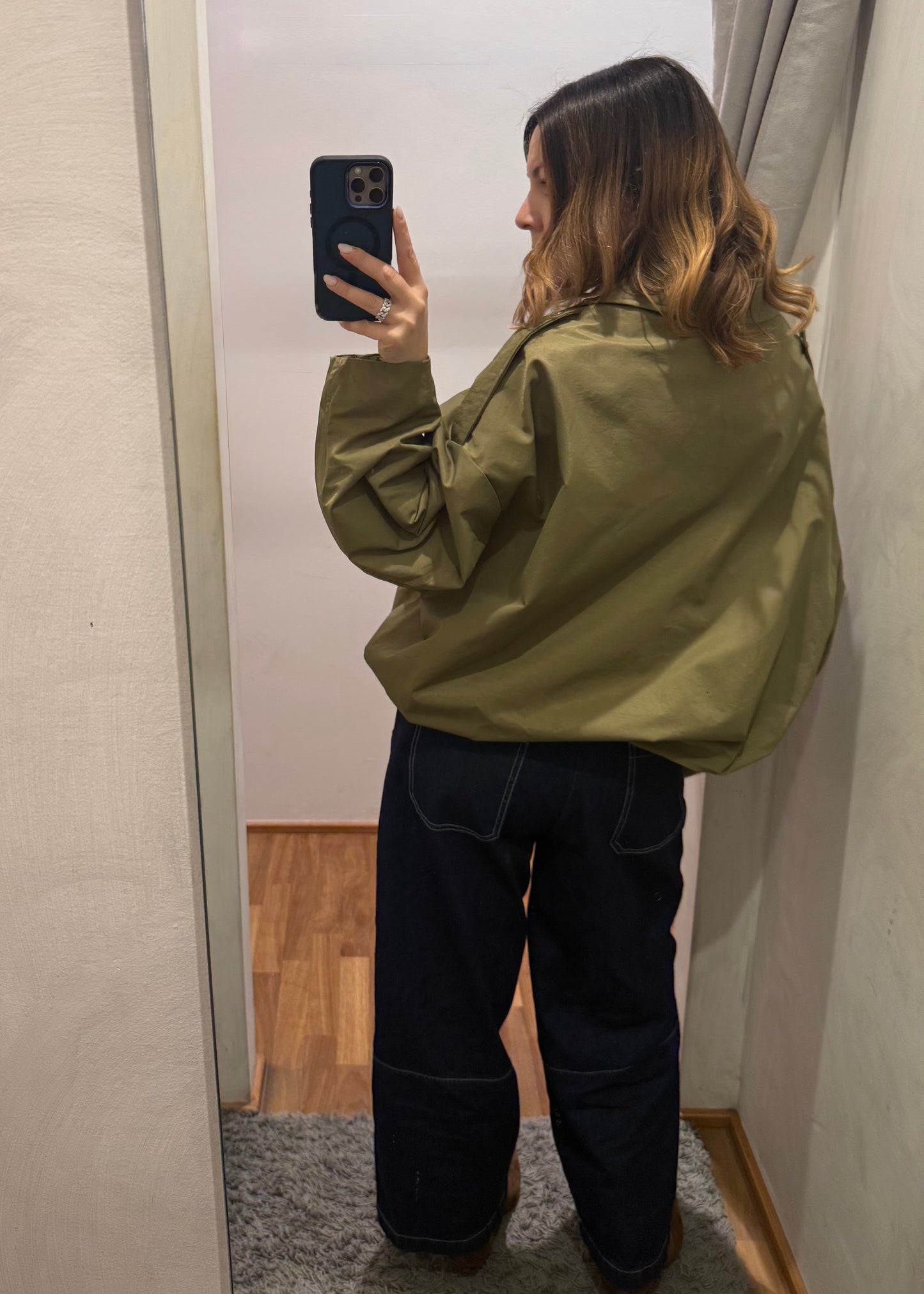 Trench Maniche Pipistrello Verde Militare - SUSY MIX - MARYGIÒ