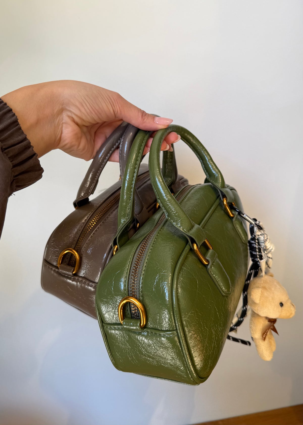 Bauletto ecopelle con ciondolo | più colori