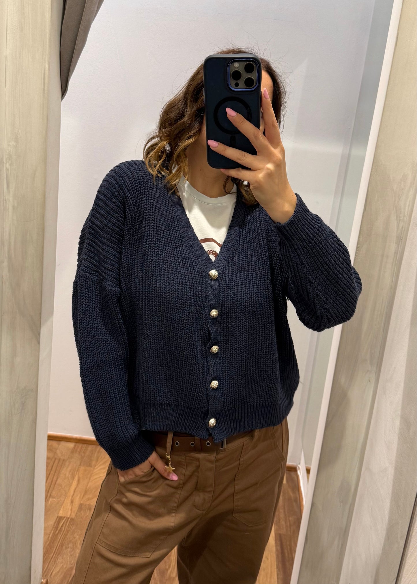 CARDIGAN BOTTONI ORO (più colori) - SUSY MIX - MARYGIÒ