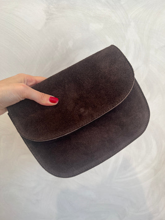 BORSA ARIEL IN SUEDE MARRONE - MARYGIÒ