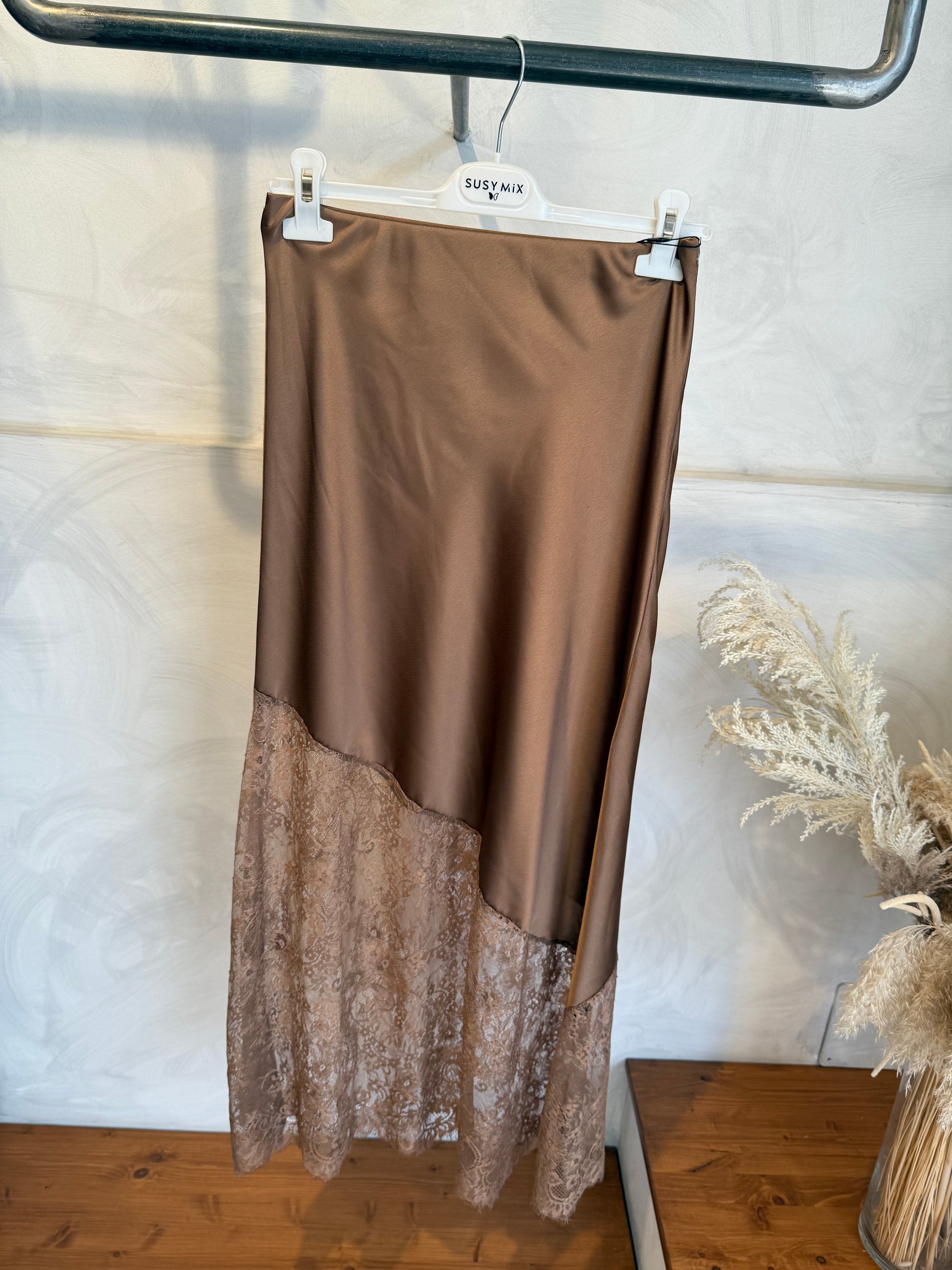 Gonna Satin Pizzo | più colori - MARYGIÒ