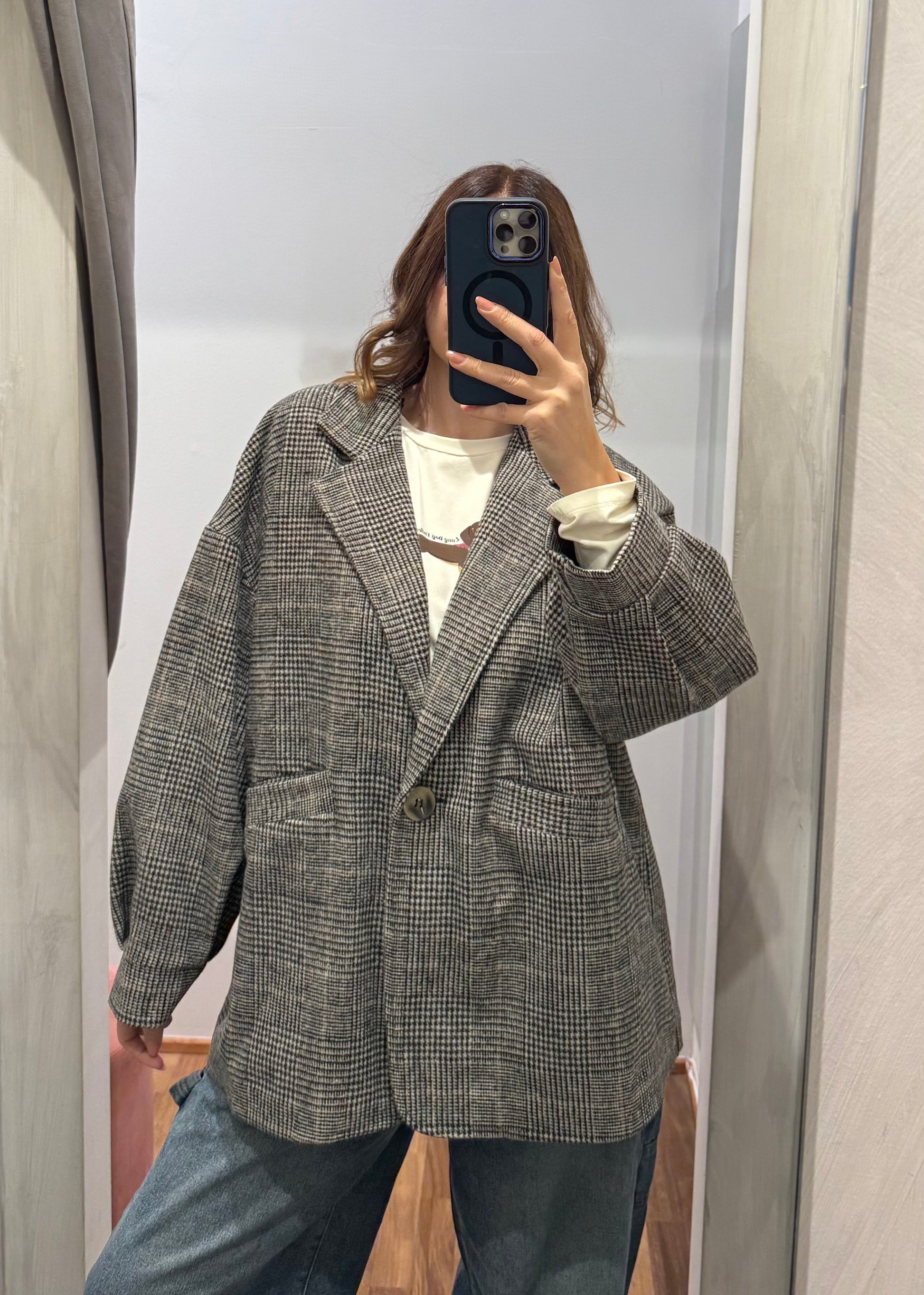 Giacca Cappotto Pied De Poule - MARYGIÒ