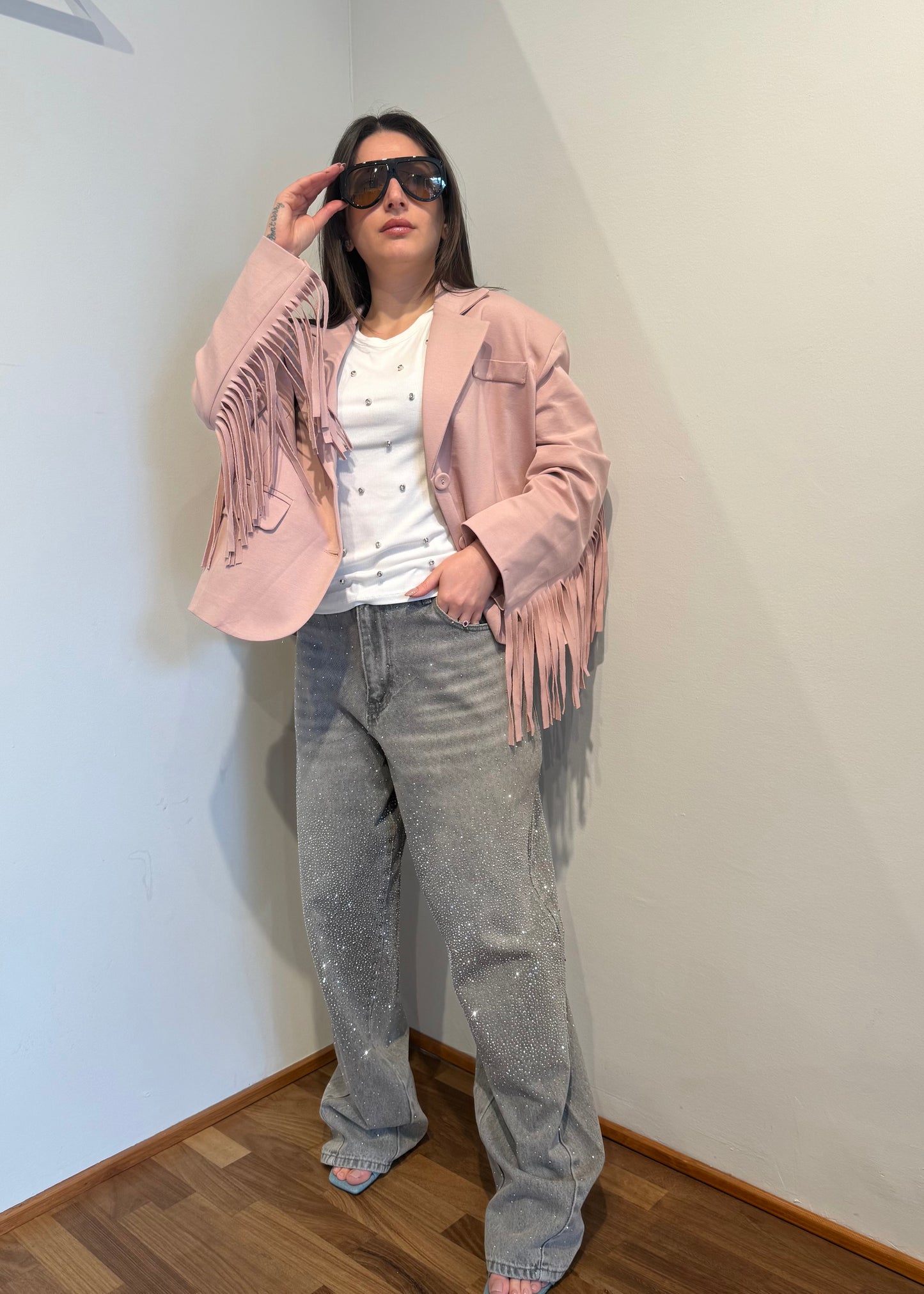 GIACCA FRANGE ROSA - SUSY MIX - MARYGIÒ