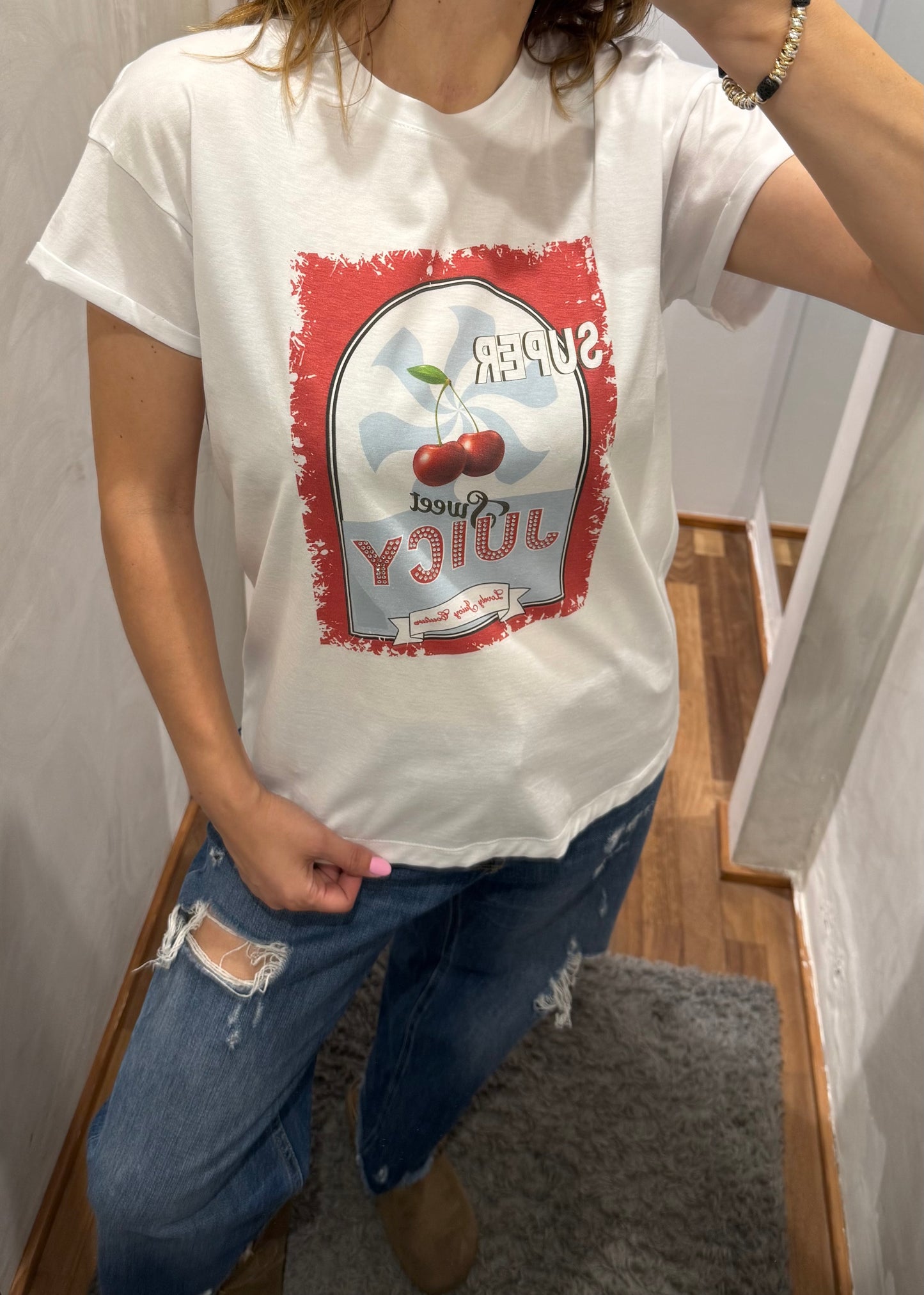 T-SHIRT “SUPER SWEET JUICY” - TENSIONE IN - MARYGIÒ