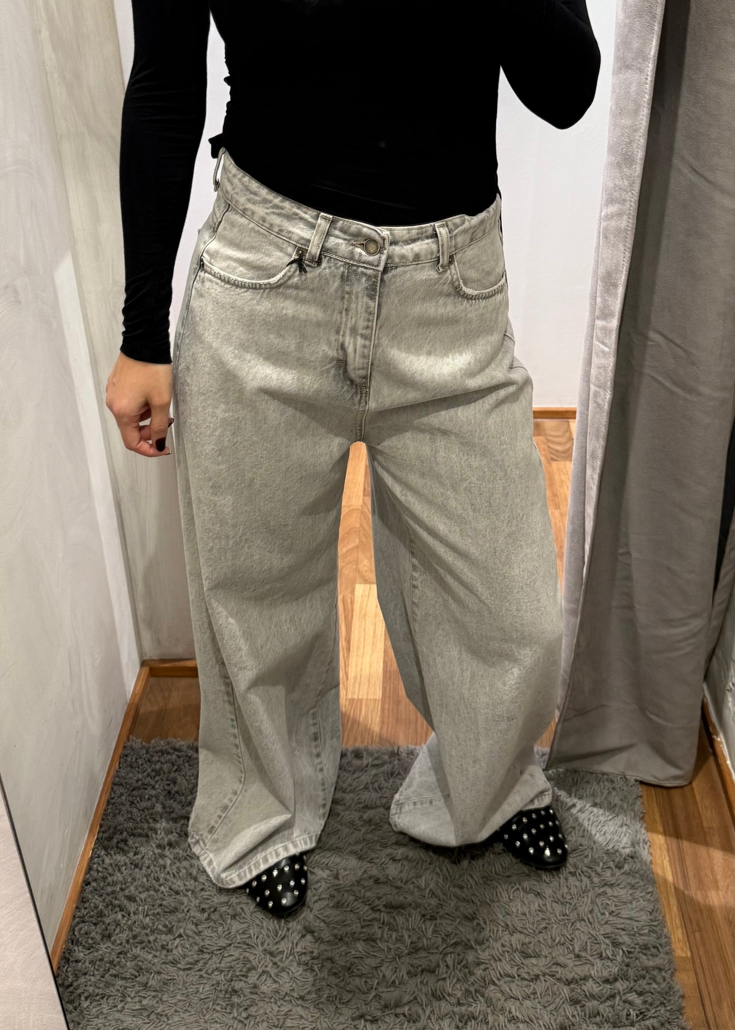 Jeans Giusy Grigio Chiaro - TENSIONE IN