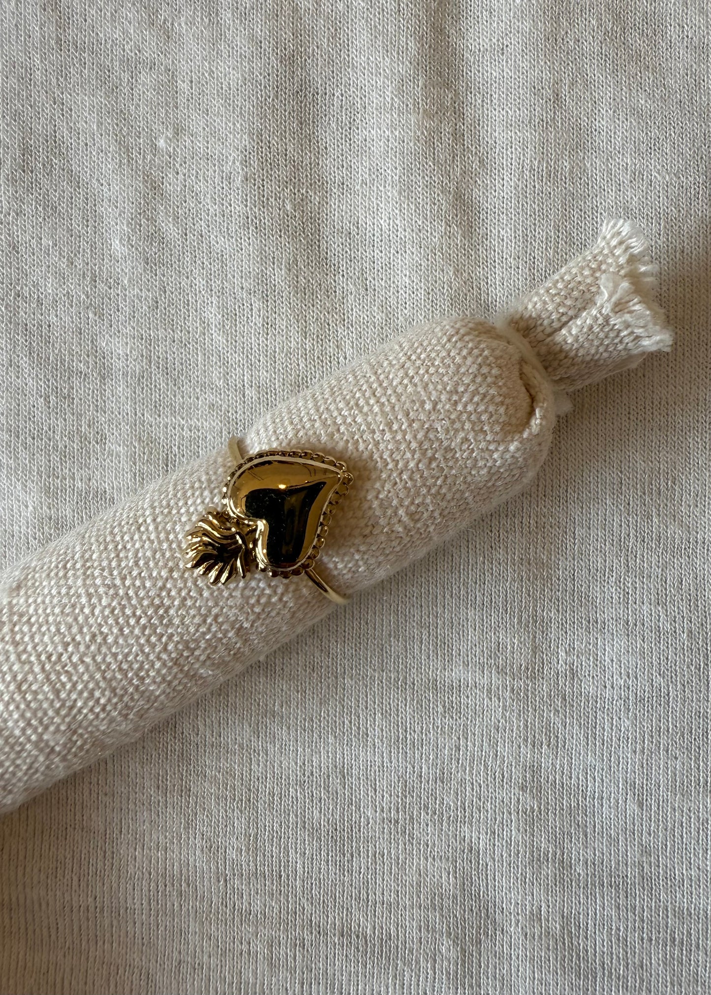 ANELLO ORO CUORE SACRO - MARYGIÒ
