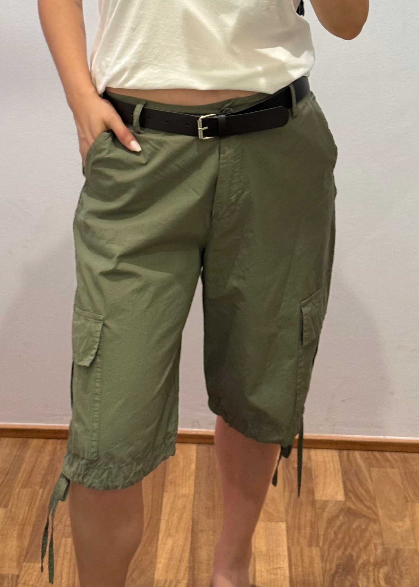Bermuda Cargo Tasconi Verde Militare- SUSY MIX