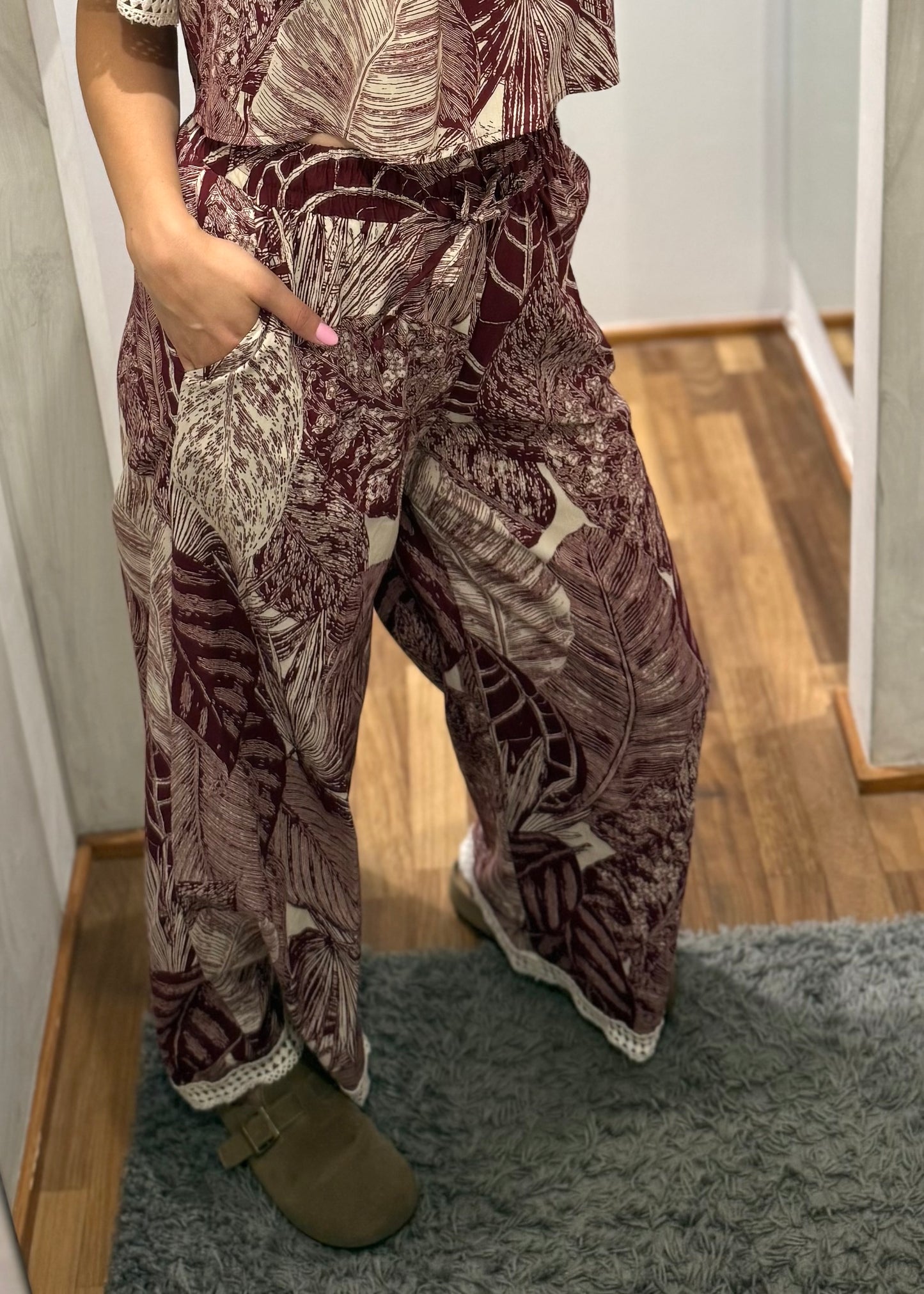 COMPLETO TOP E PANTALONE FANTASIA BATIK - SUSY MIX - MARYGIÒ