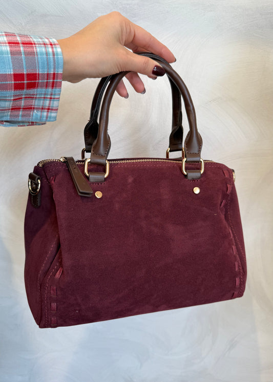 Borsa Bauletto Suede Bourdeaux - MARYGIÒ