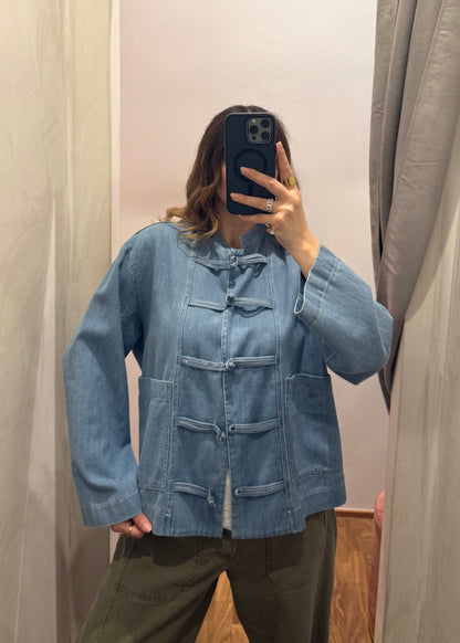 Giacca in Denim con Alamari - SUSY MIX