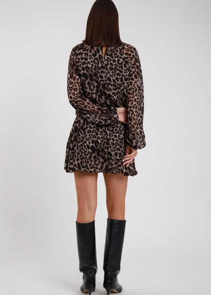 Abito animalier Nero - Susy Mix - MARYGIÒ