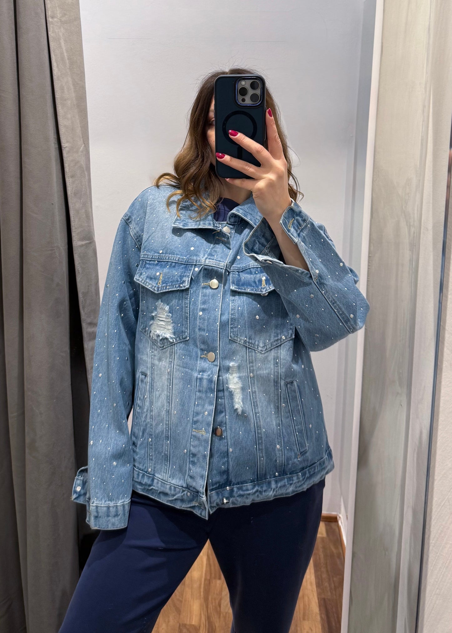 Giubbino Jeans con Borchie di Strass - SUSY MIX - MARYGIÒ