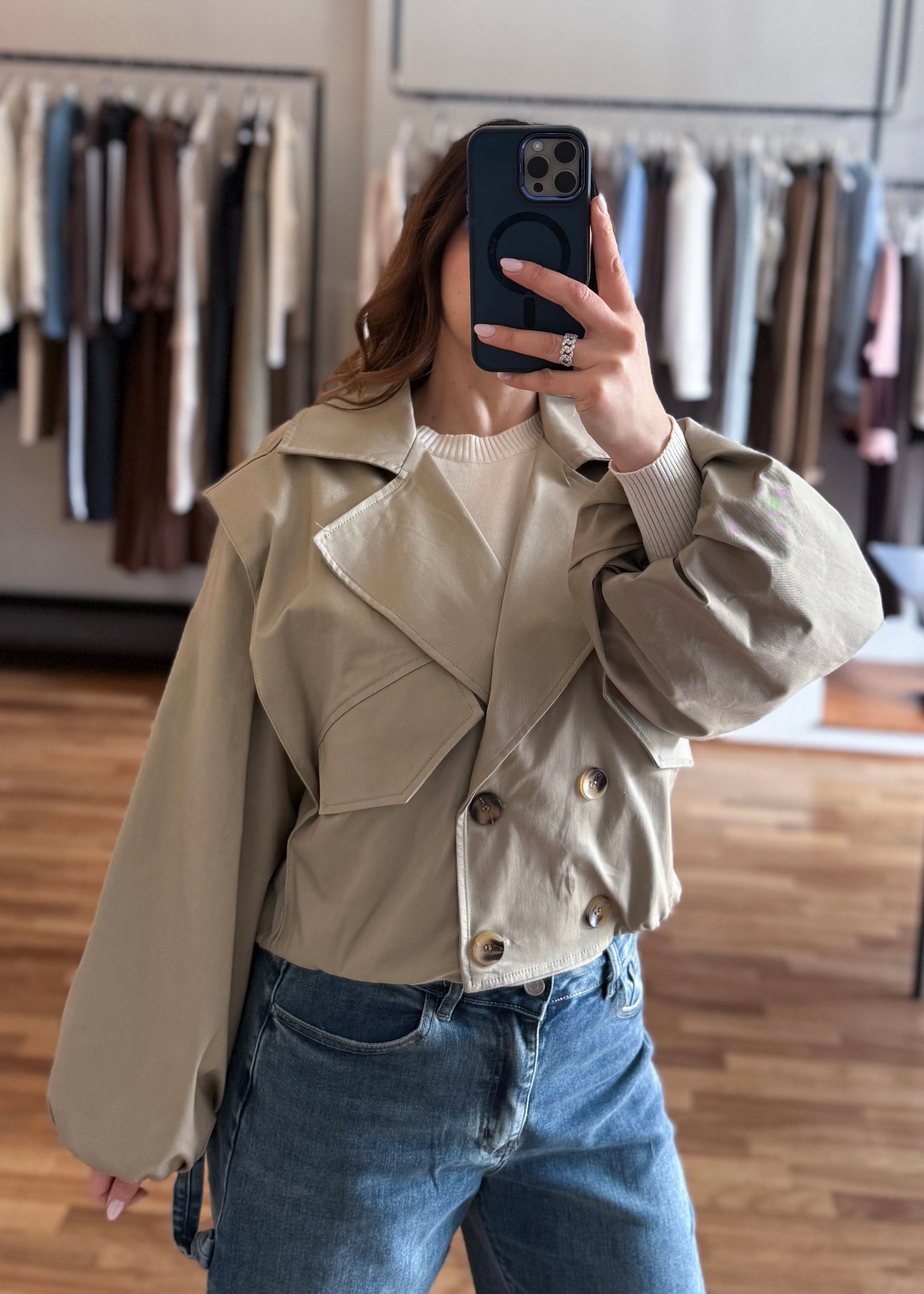 Trench Bomber Corto Sabbia - SUSY MIX - MARYGIÒ