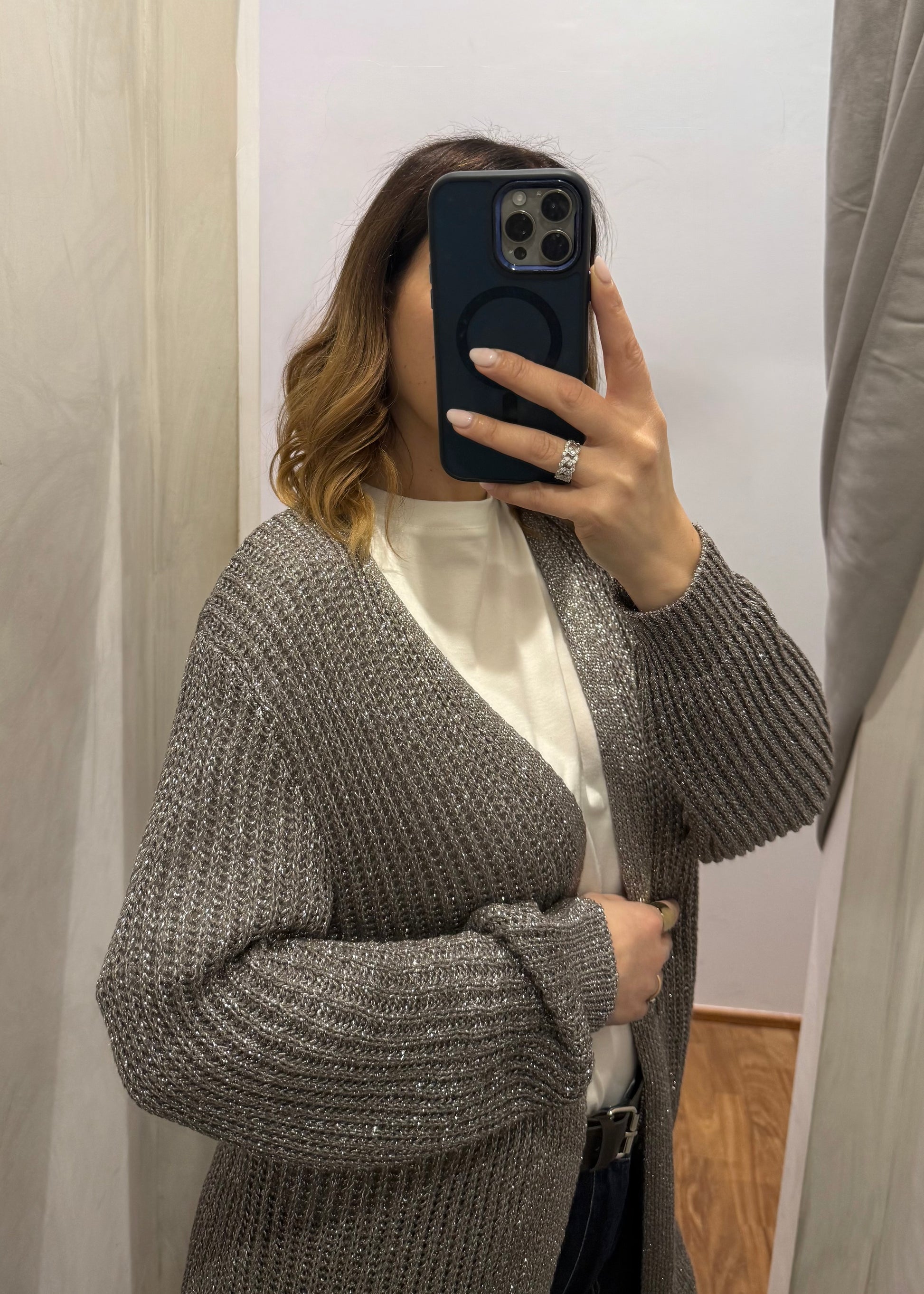 Cardigan Lurex Fango - SUSY MIX - MARYGIÒ