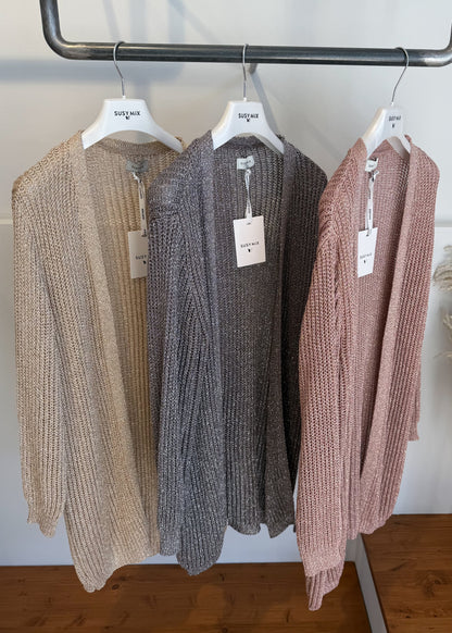Cardigan Lurex Rosa - SUSY MIX - MARYGIÒ