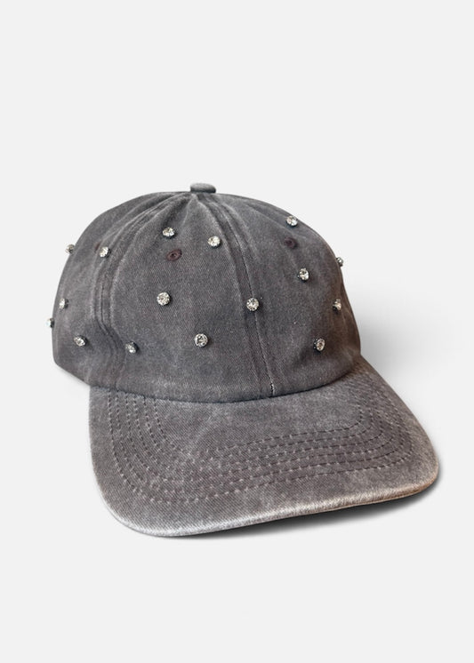 Cappello Baseball Denim e Strass