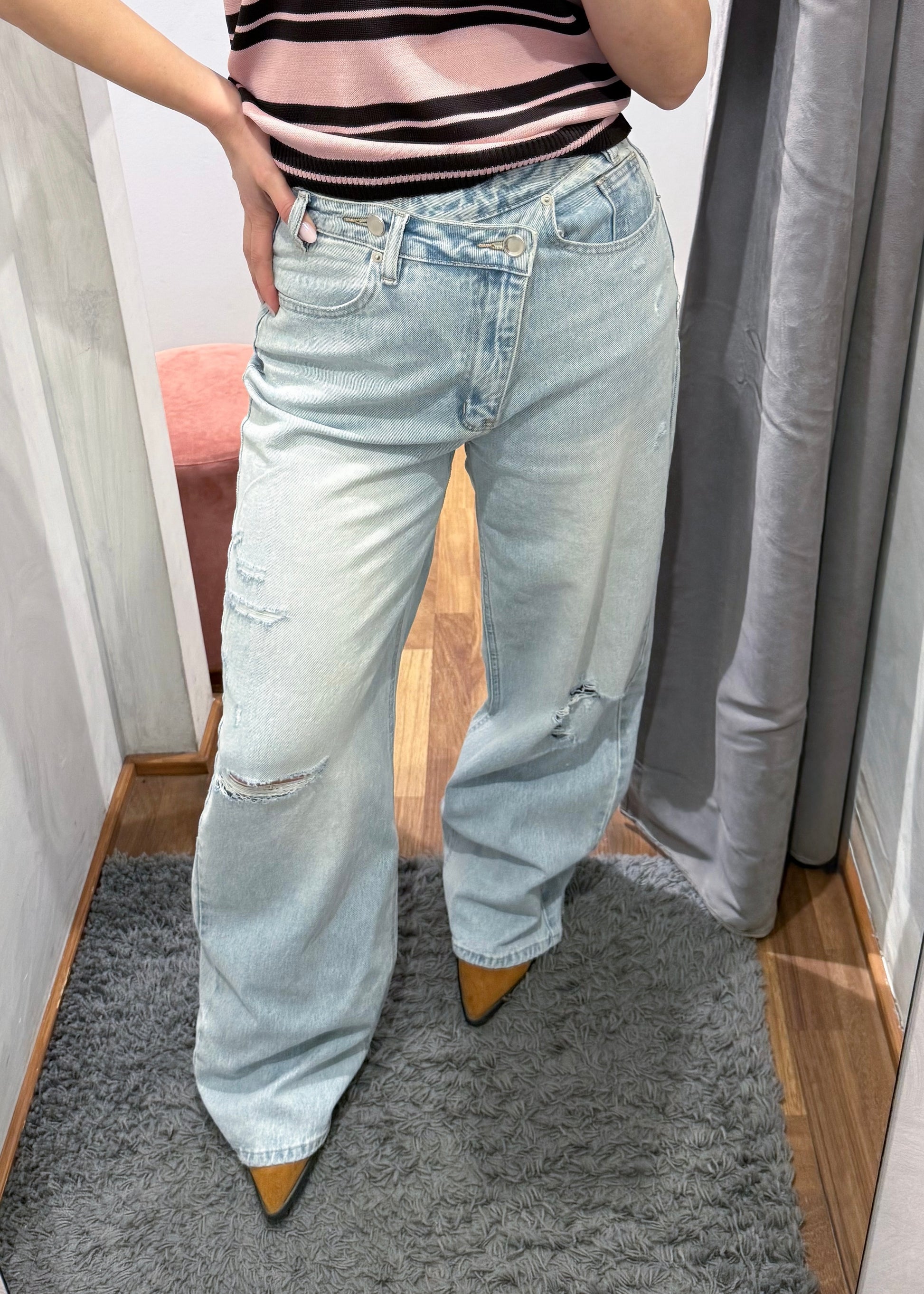 Jeans Asimmetrico Strappi - SUSY MIX - MARYGIÒ