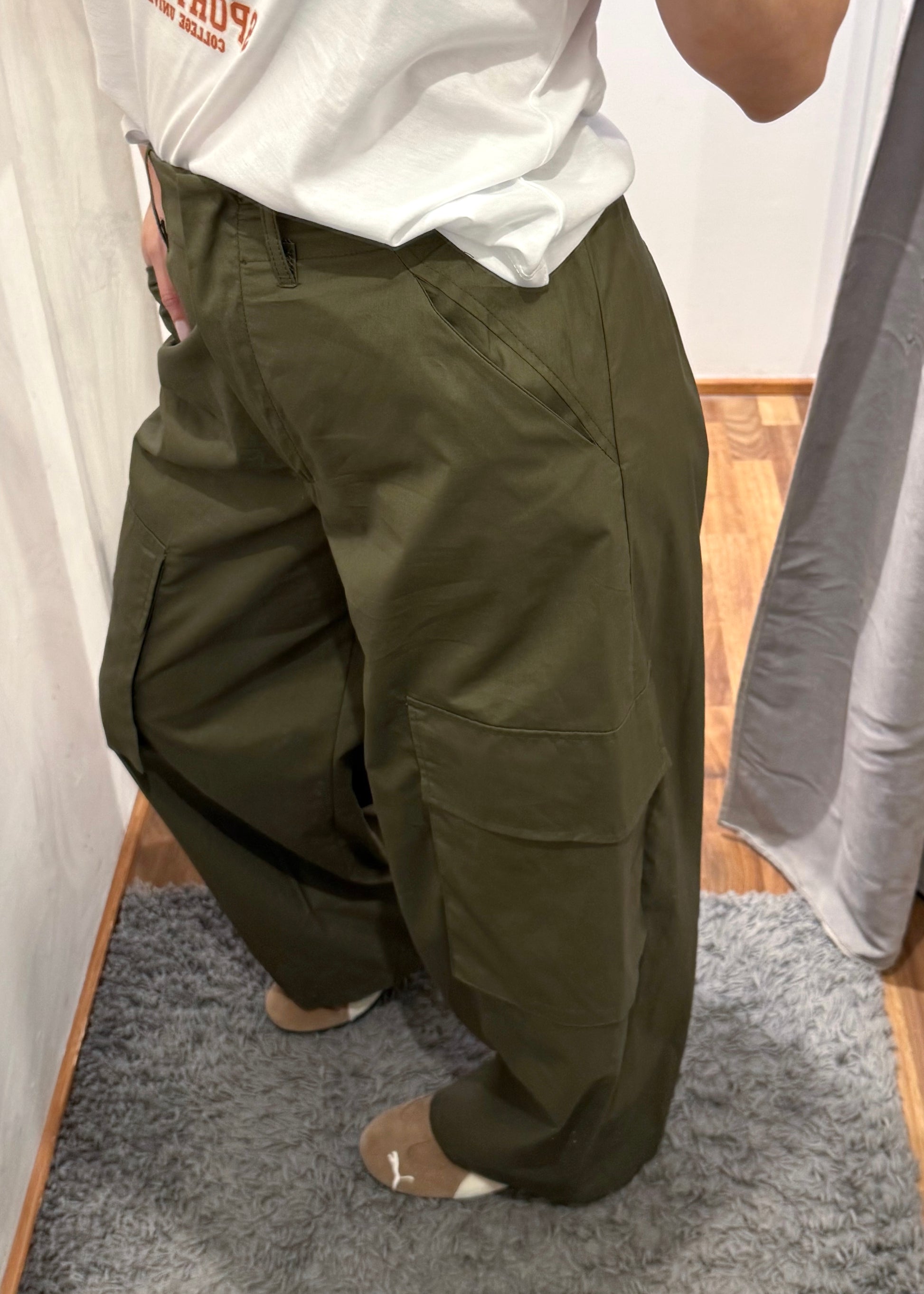 Pantalone Verde Militare con Tasconi + Pareo Pizzo - SUSY MIX - MARYGIÒ