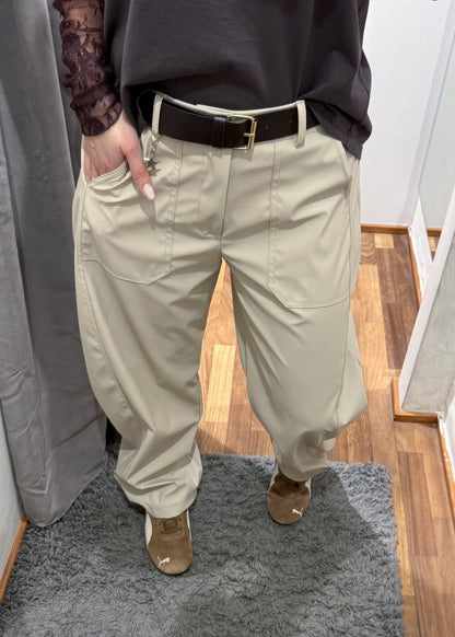 Pantalone Stellina in Ecopelle Latte  - SUSY MIX - MARYGIÒ