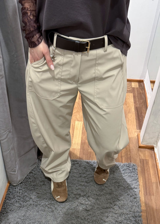 Pantalone Stellina in Ecopelle Latte  - SUSY MIX - MARYGIÒ