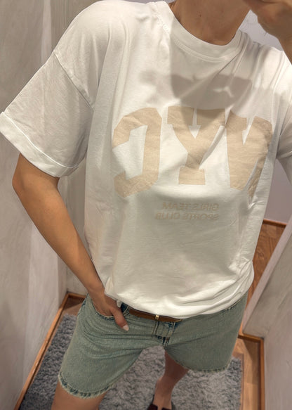 T-shirt NYC Bianco - SUSY MIX