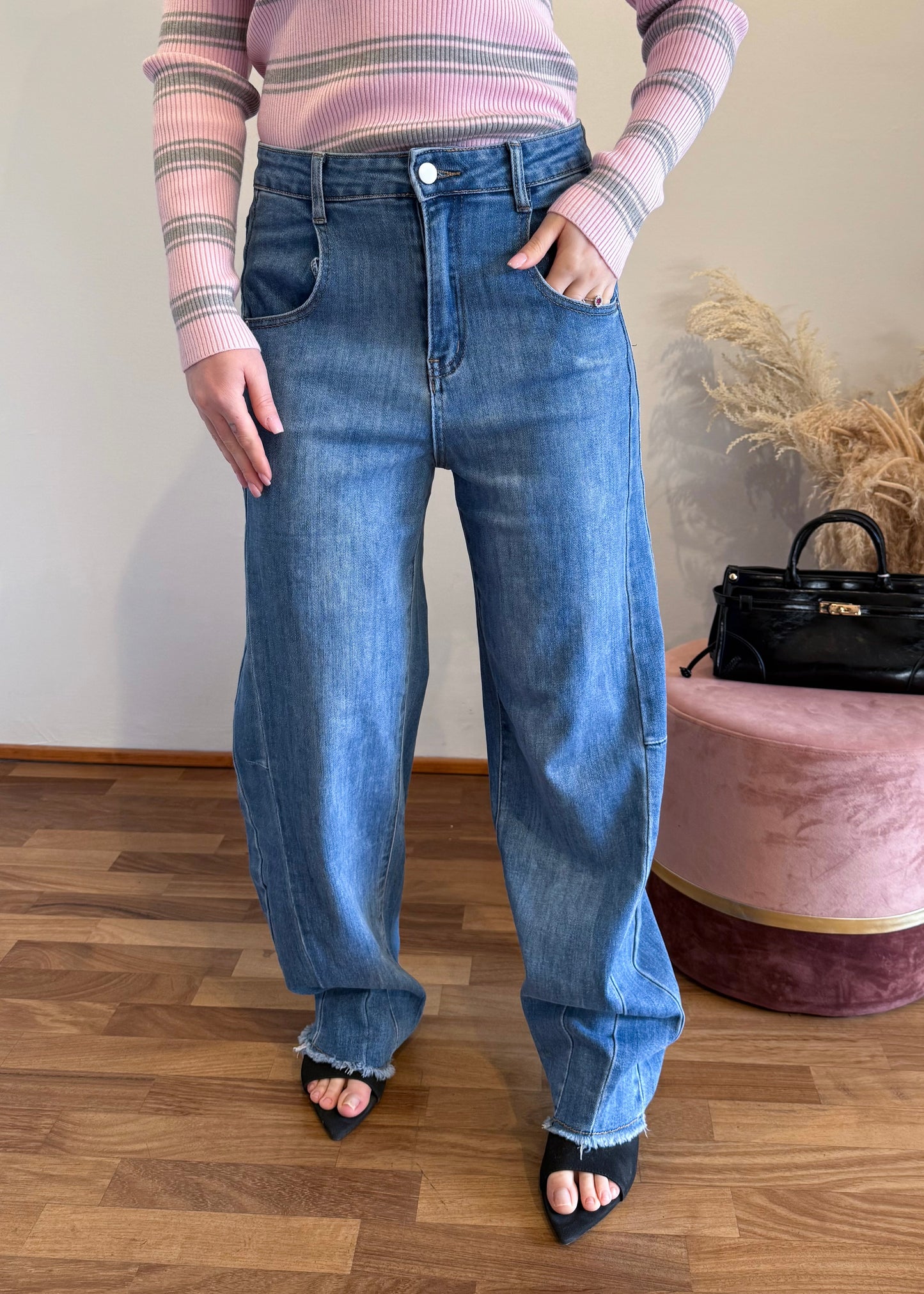 Jeans Balloon Blu - MARYGIÒ