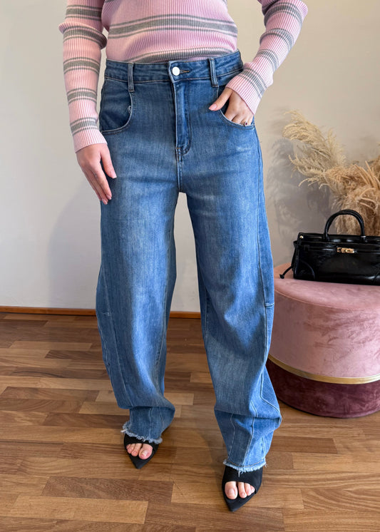 Jeans Balloon Blu - MARYGIÒ